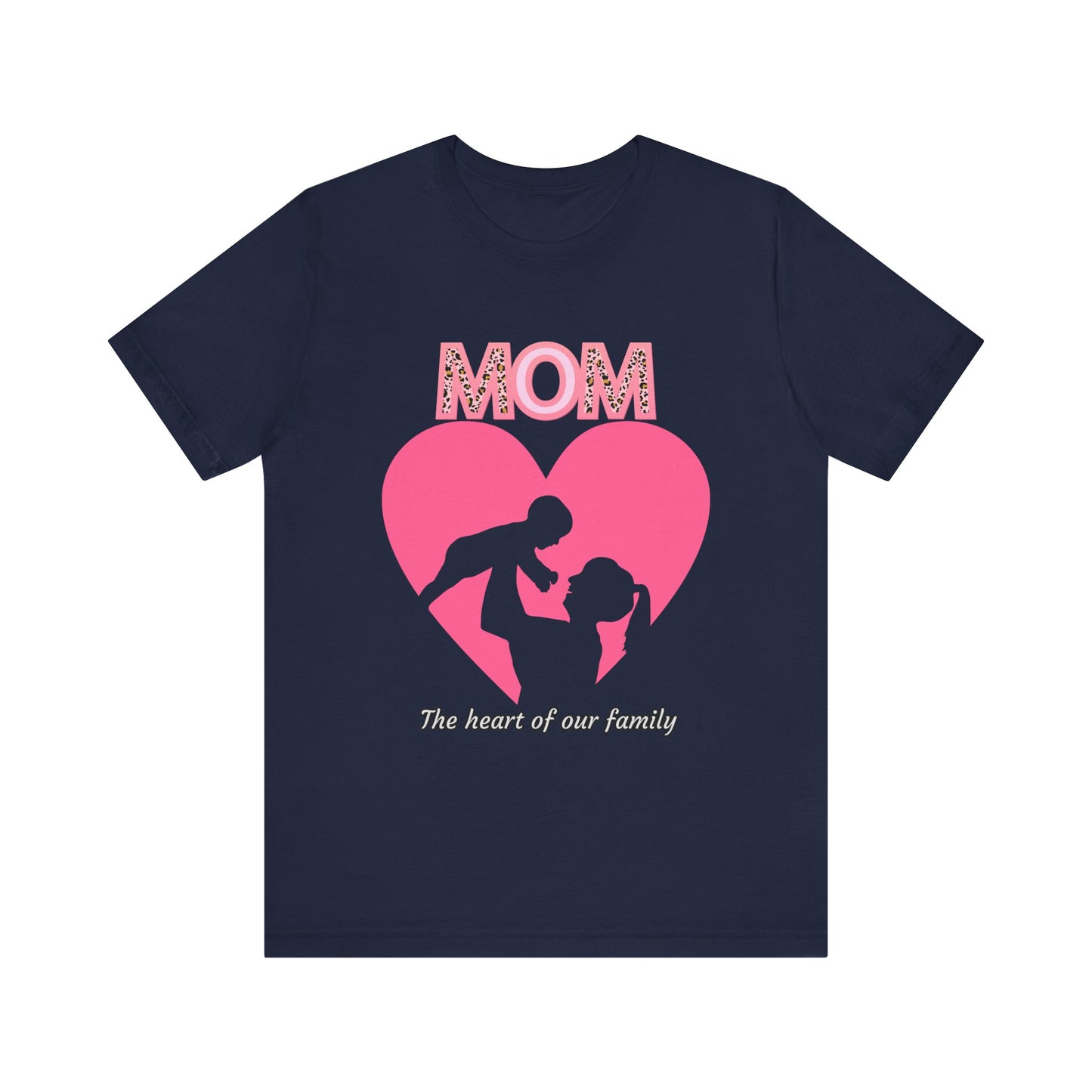 Mom Heart Unisex Tee | Gift for Mom, Mother's Day Shirt, Family Love T-Shirt, Heartwarming Apparel, Cute Mom Gift