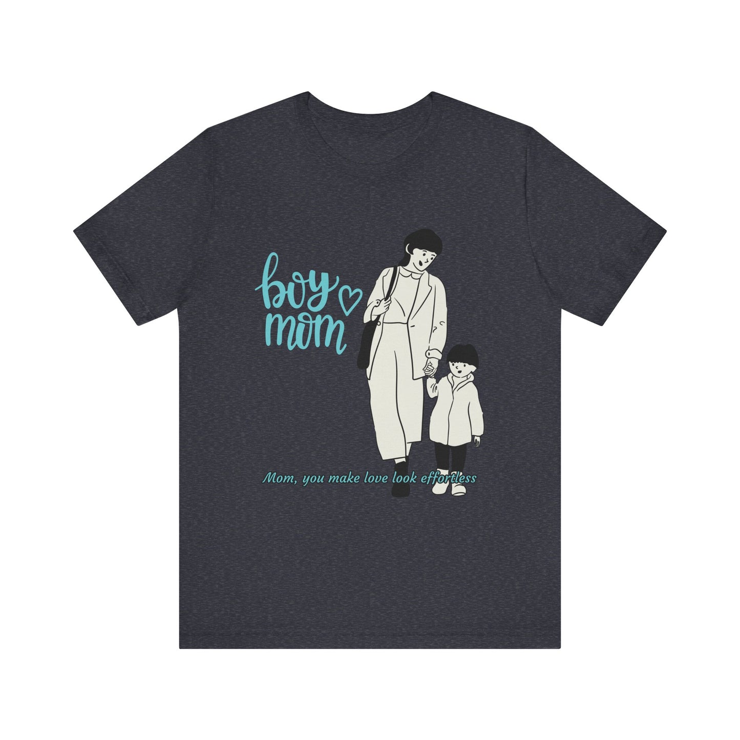 Boy Mom Short Sleeve Tee - Perfect Gifts for Mothers, Cute Family Outfits, Mom's Night Out, Mother's Day Apparel, Casual Everyday Wear