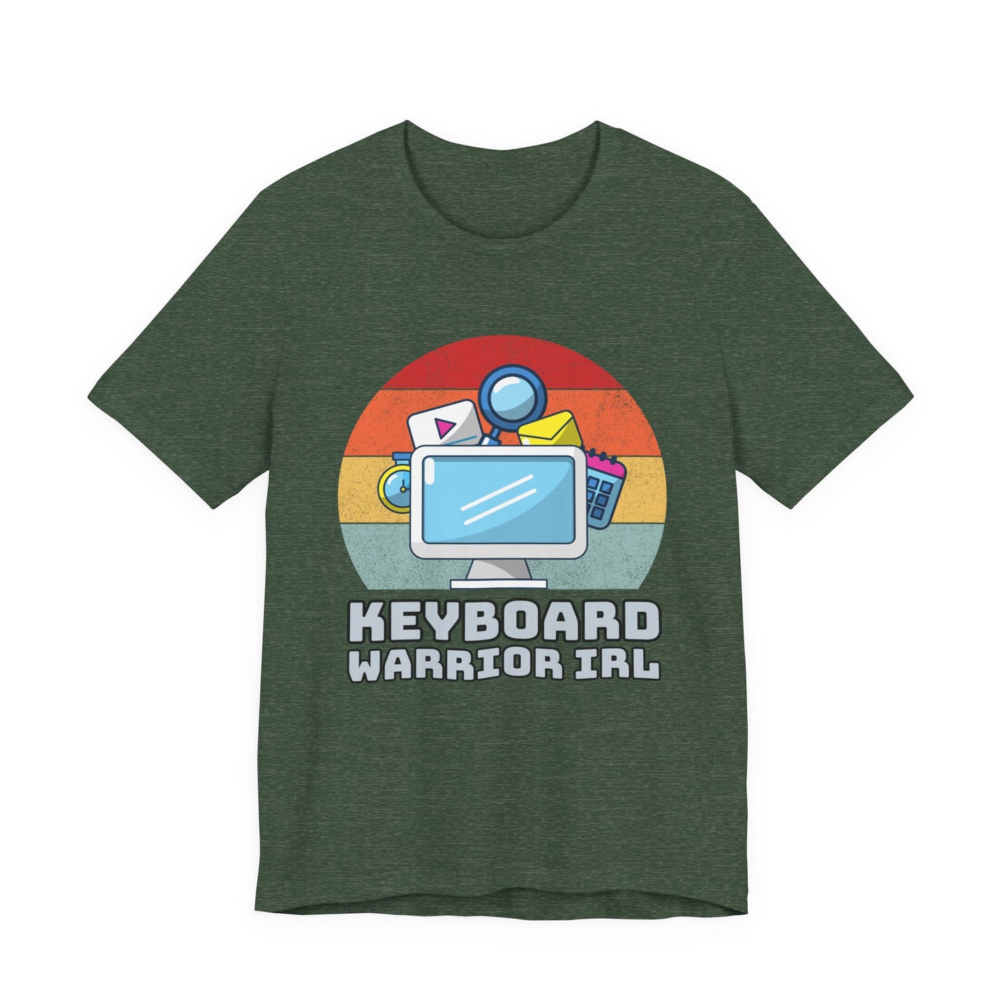 Playful Keyboard Warrior Tee, Gamer Shirt, Geek Fashion, Cute Coding Gift, Unisex Casual Tee, Retro Gaming Apparel