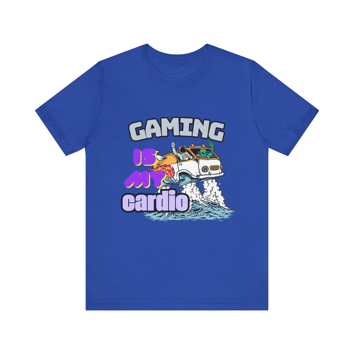 Gaming Is My Cardio Tee, Unisex Graphic T-Shirt for Gamers, Funny Gift for Birthdays, Casual Wear, Unique Gamer Apparel