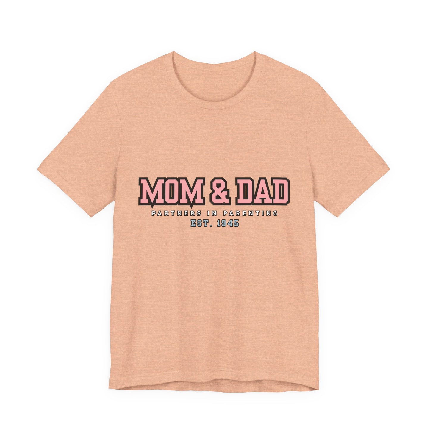 Mom & Dad Partner in Parenting Tee, Family Matching Tee, Parent T-Shirt, Gift for New Parents, Cute Family Shirt, Unisex Graphic Tee