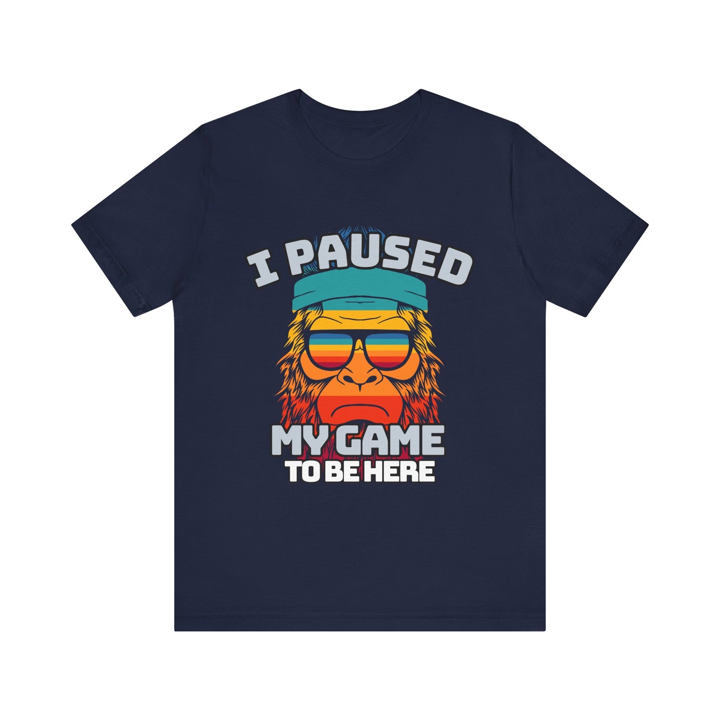 Funny Gamer Tee - I Paused My Game To Be Here, Gaming Shirt, Unisex T-Shirt, Gift for Gamers, Casual Summer Wear, Vintage Gaming Apparel