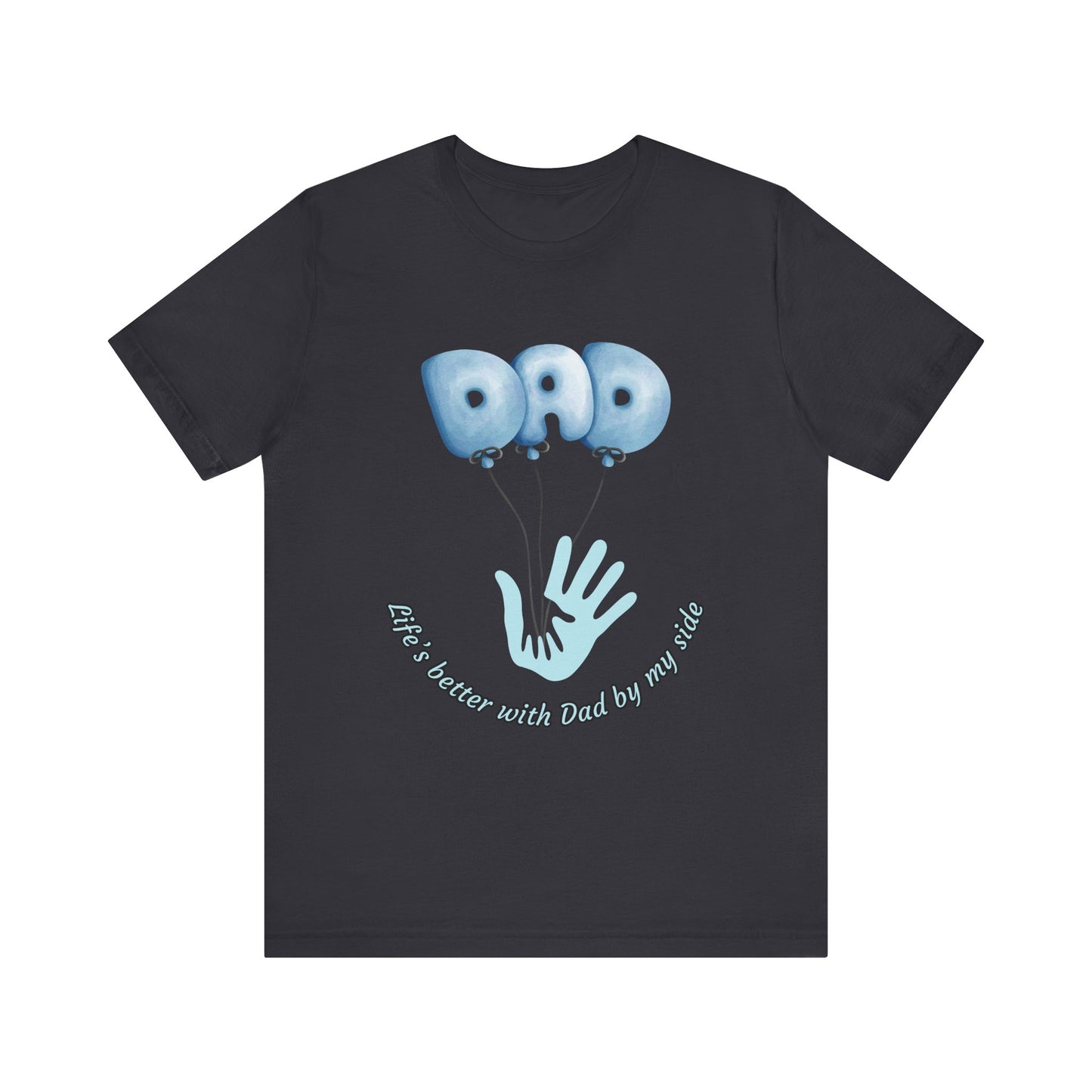 Dad Balloon Tee, Father’s Day Gift, Unisex T-Shirt, Birthday Present, Love for Dad, Family Celebration Apparel