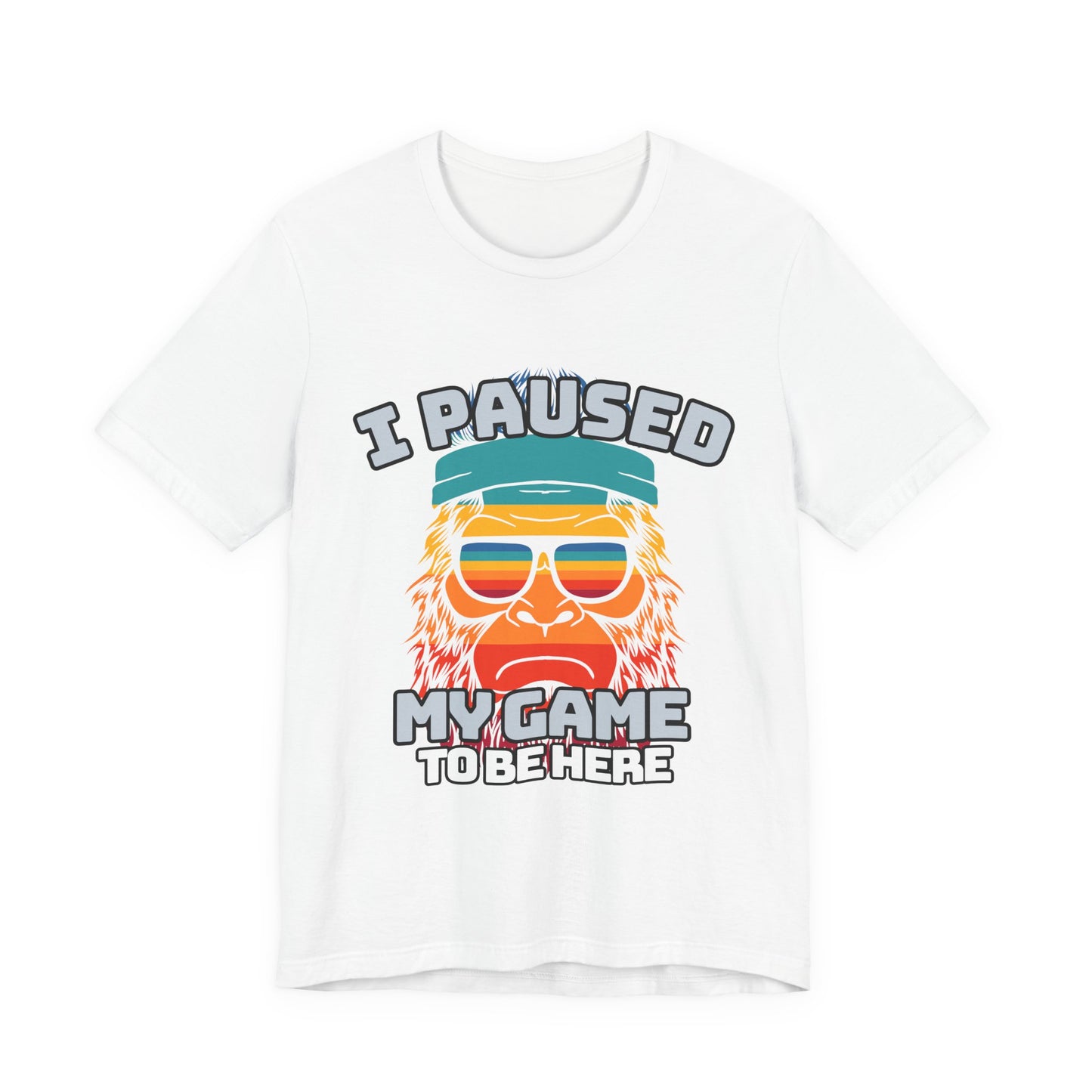 Funny Gamer Tee - I Paused My Game To Be Here, Gaming Shirt, Unisex T-Shirt, Gift for Gamers, Casual Summer Wear, Vintage Gaming Apparel