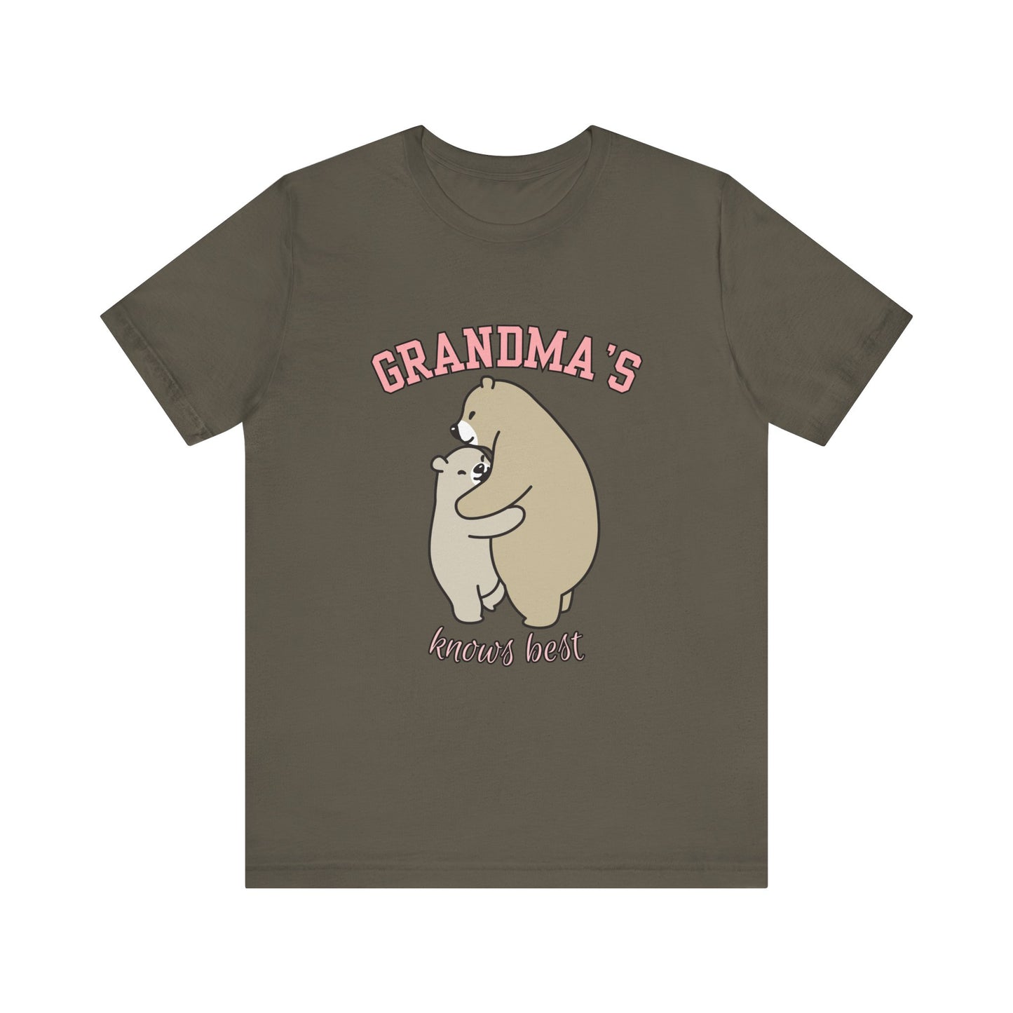 Grandma's Bears Unisex Short Sleeve Tee, Cute T-Shirt for Grandma, Gift for Grandparents, Birthday Gift, Family Matching Outfits