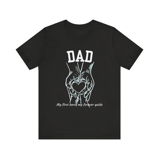 Heartfelt Dad's Love Tee, Gift for Dad, Unisex Tee with Heart Design, Birthday Gift, Casual Wear