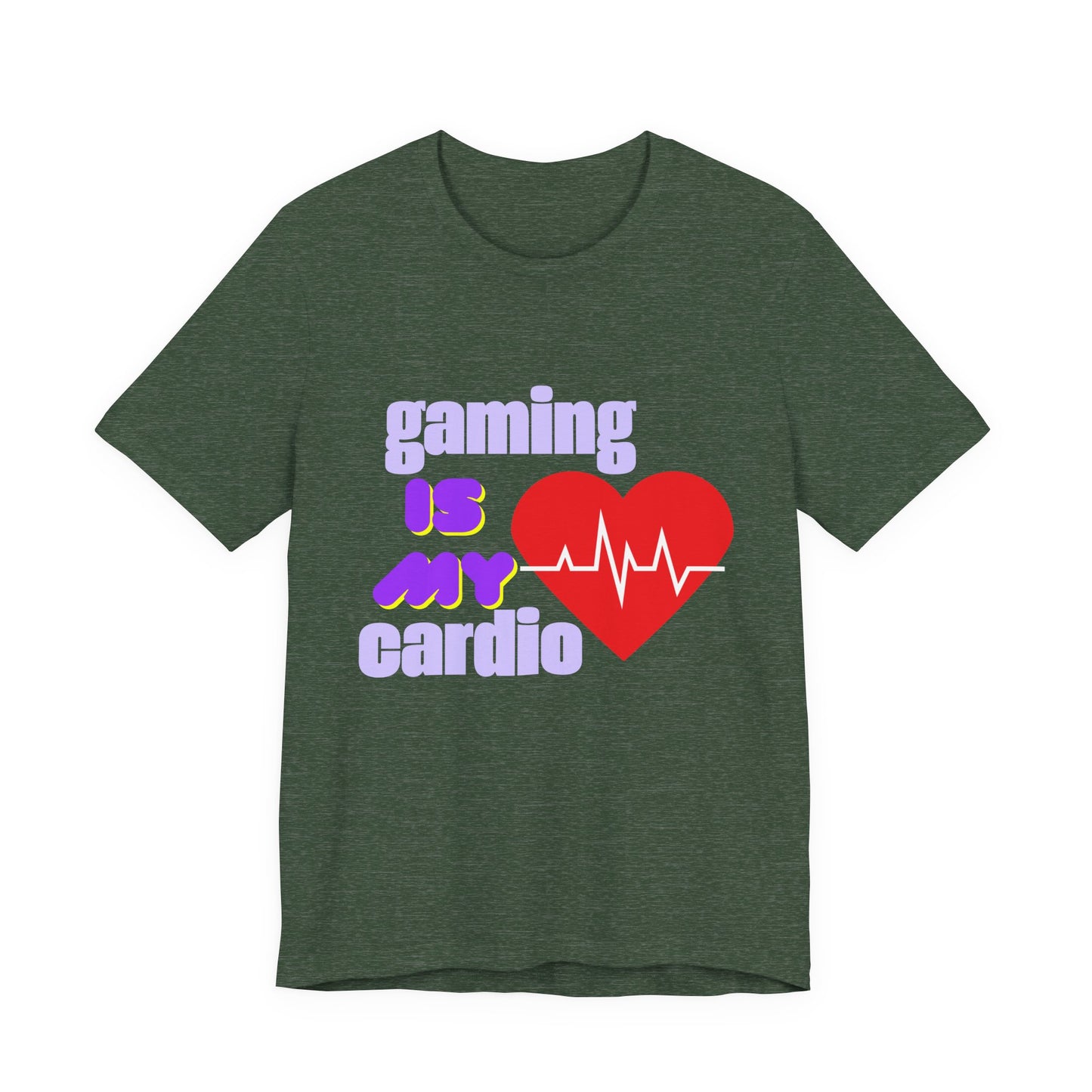 Gaming Is My Cardio Tee, Unisex T-Shirt, Gamer Shirt, Casual Wear, Perfect Gift for Gamers, Fun Graphic Tee