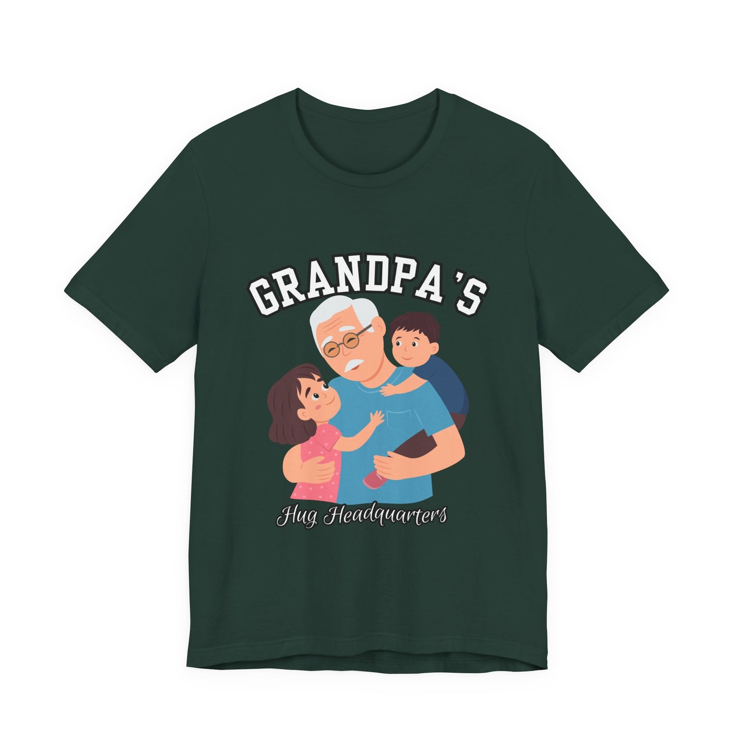 Grandpa's Fun Headquarters Tee | Family Gift, Father's Day, Grandparent's Day, Casual Wear, Cute Graphic Shirt