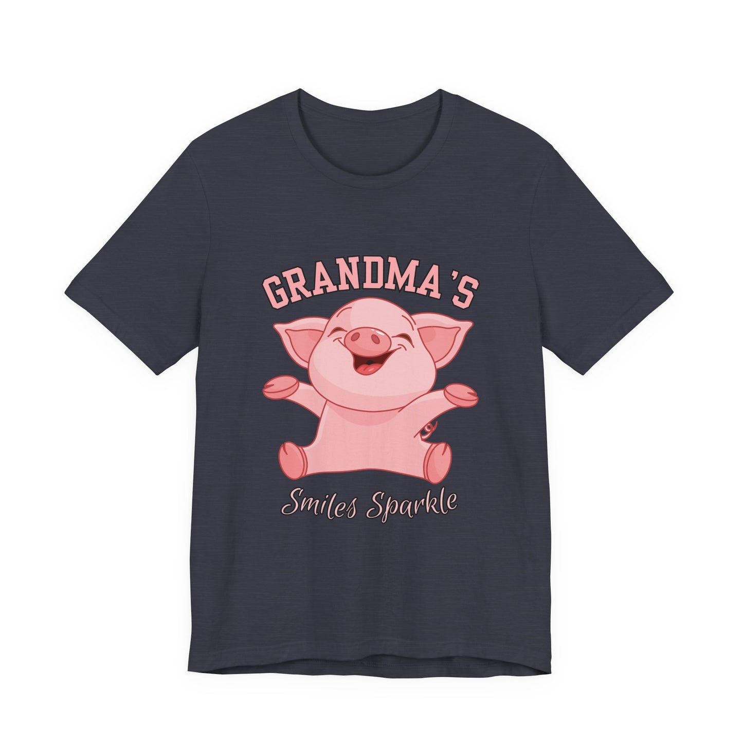 Grandma's Smiles Short Sleeve Tee, Cute Gift for Grandma, Family Gathering Shirt, Birthday Gift, Casual Wear, Fun Tee
