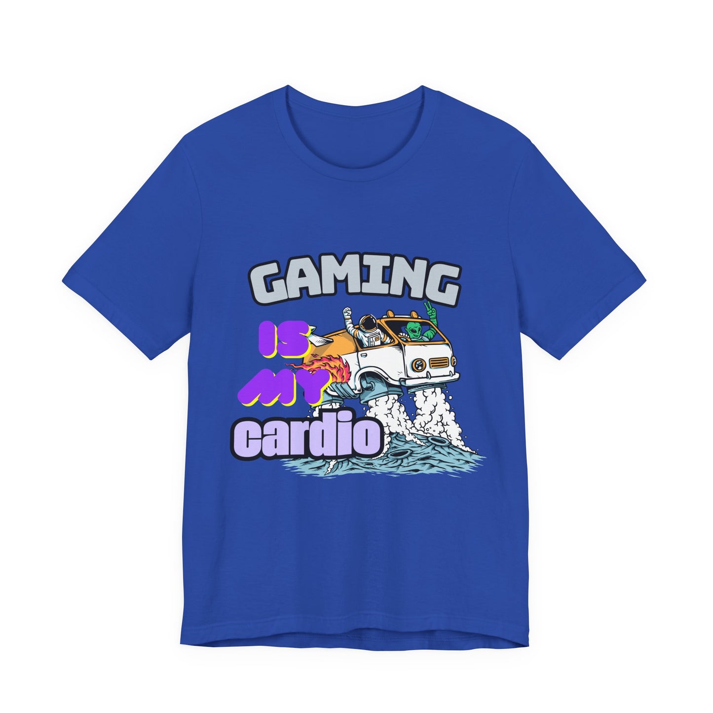 Gaming Is My Cardio Tee, Unisex Graphic T-Shirt for Gamers, Funny Gift for Birthdays, Casual Wear, Unique Gamer Apparel