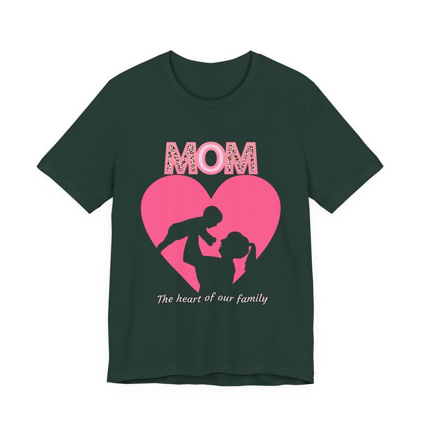 Mom Heart Unisex Tee | Gift for Mom, Mother's Day Shirt, Family Love T-Shirt, Heartwarming Apparel, Cute Mom Gift