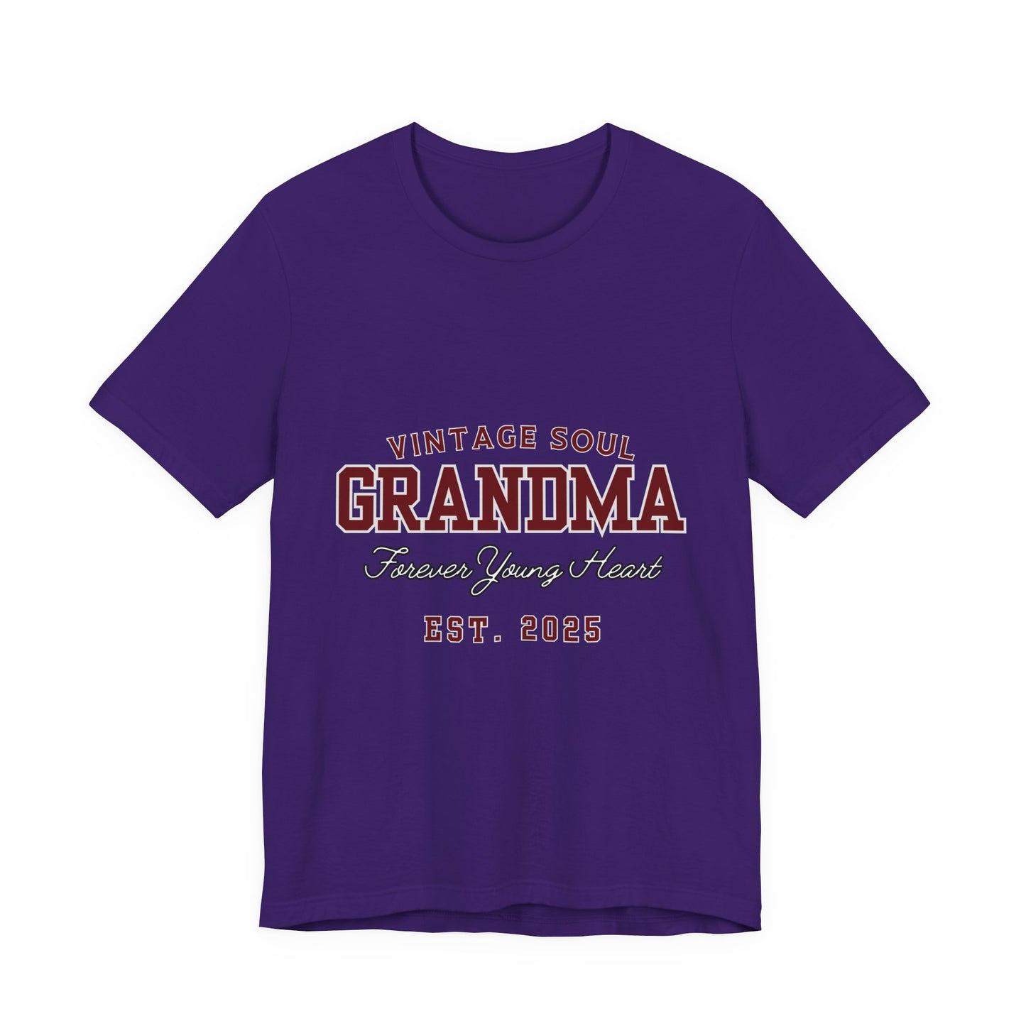 Vintage Soul Grandma Tee - Forever Young Heart, Birthday Gift, Family Reunion, Mothers Day Gift, Cute Grandma Shirt