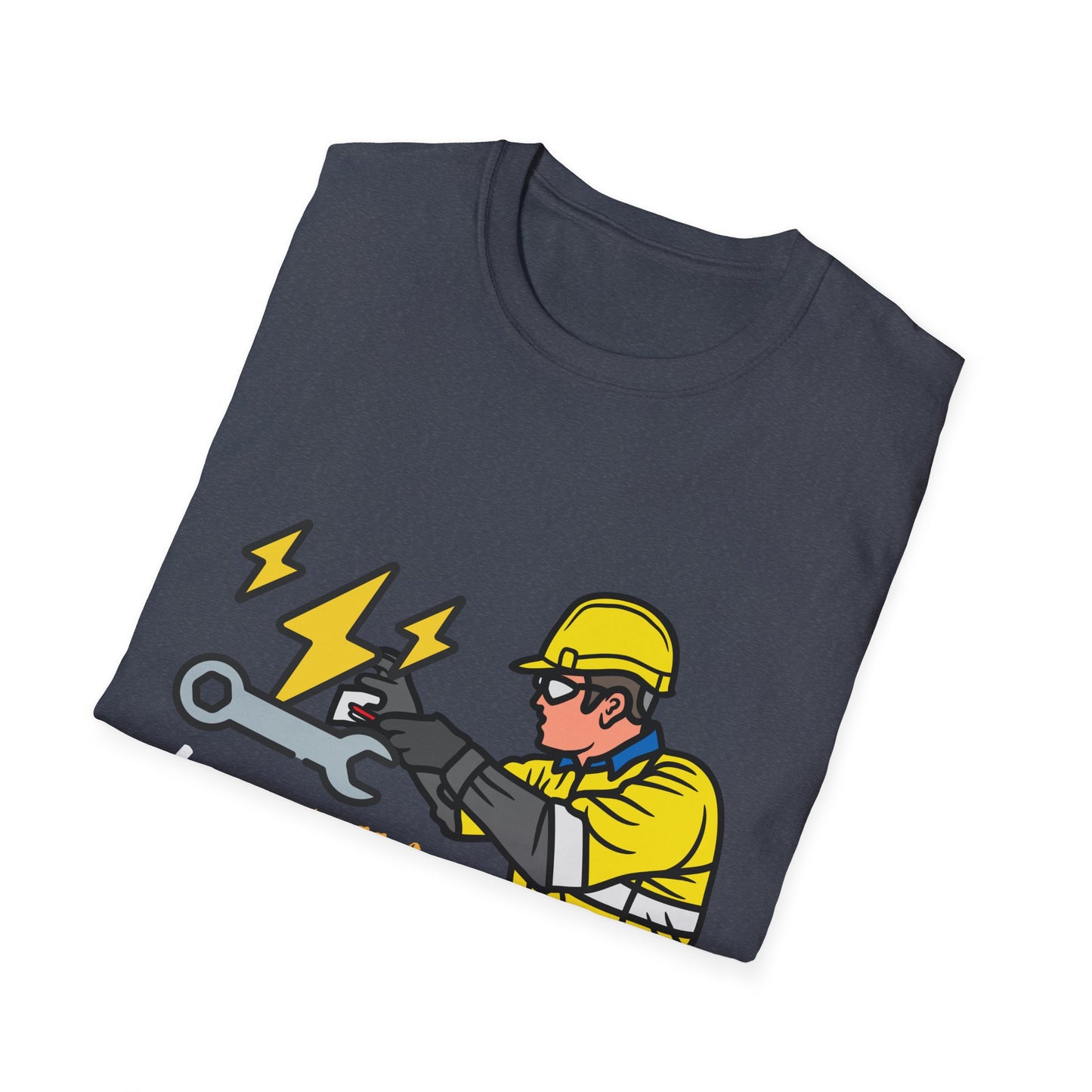 Electrician Humor T-Shirt, Funny Work Shirt, Gift for Electricians, Casual Tee, Unique Graphic Tee, Funny Labor Day Gift, Dad Gift