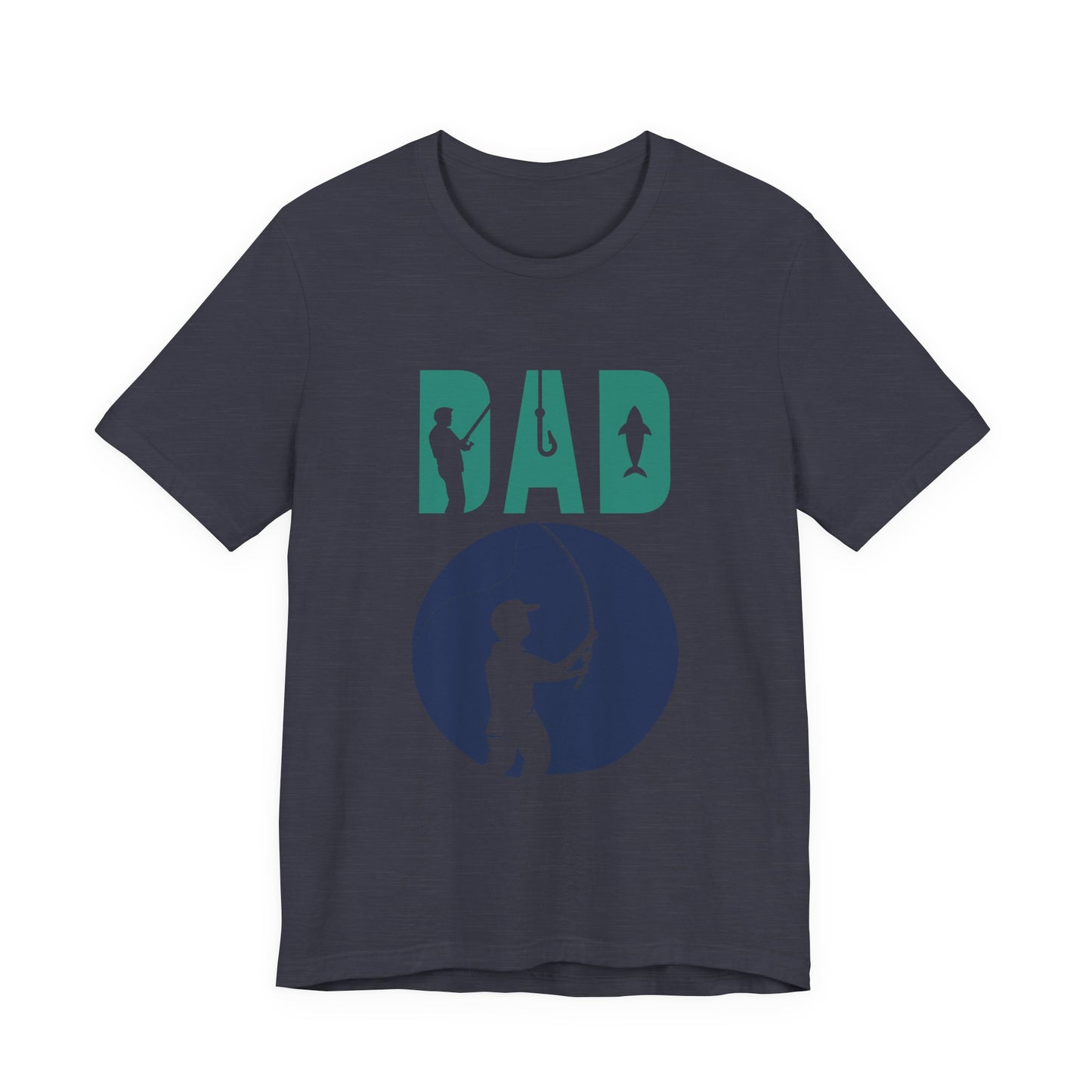 Fishing Dad Tee - Unisex Jersey Short Sleeve T-Shirt for Father's Day, Fishing Lover Gift, Dad's Birthday, Casual Wear, Gift for Him