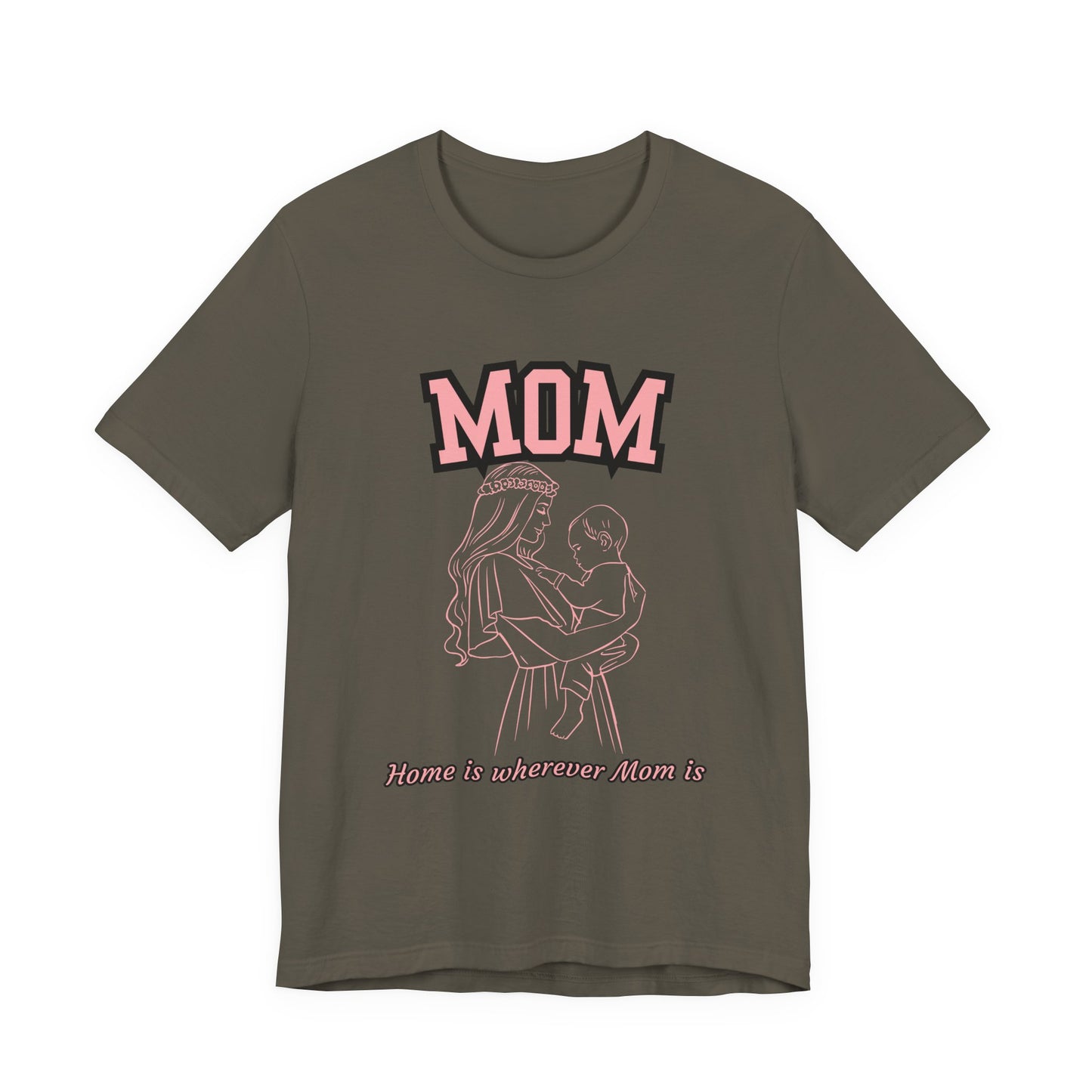 Mom Love Unisex Jersey Tee, Cute Gift for Mom, Mother’s Day Shirt, Casual Family Tee, Soft Cotton Top