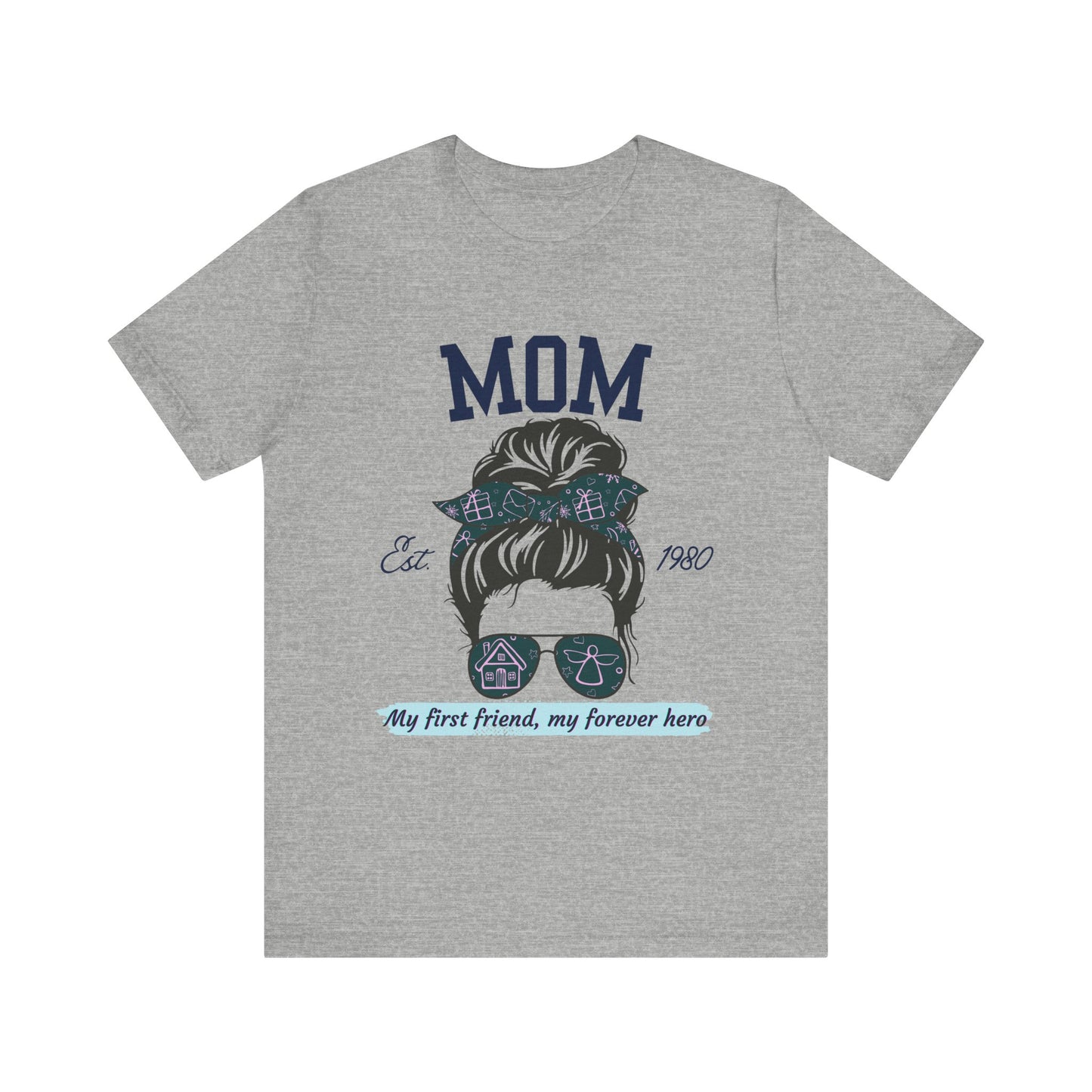 Mom Life Unisex Tee - Est. 1980, Gift for New Moms, Birthday Gift, Casual Wear, Mother's Day Shirt, Trendy Graphic T-Shirt