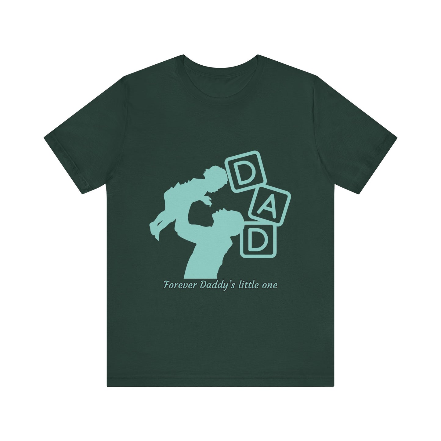 Dad and Child Love Tee, Father's Day Gift, Unisex Jersey T-Shirt, Family Bonding, Casual Wear, Forever Daddy's Little One
