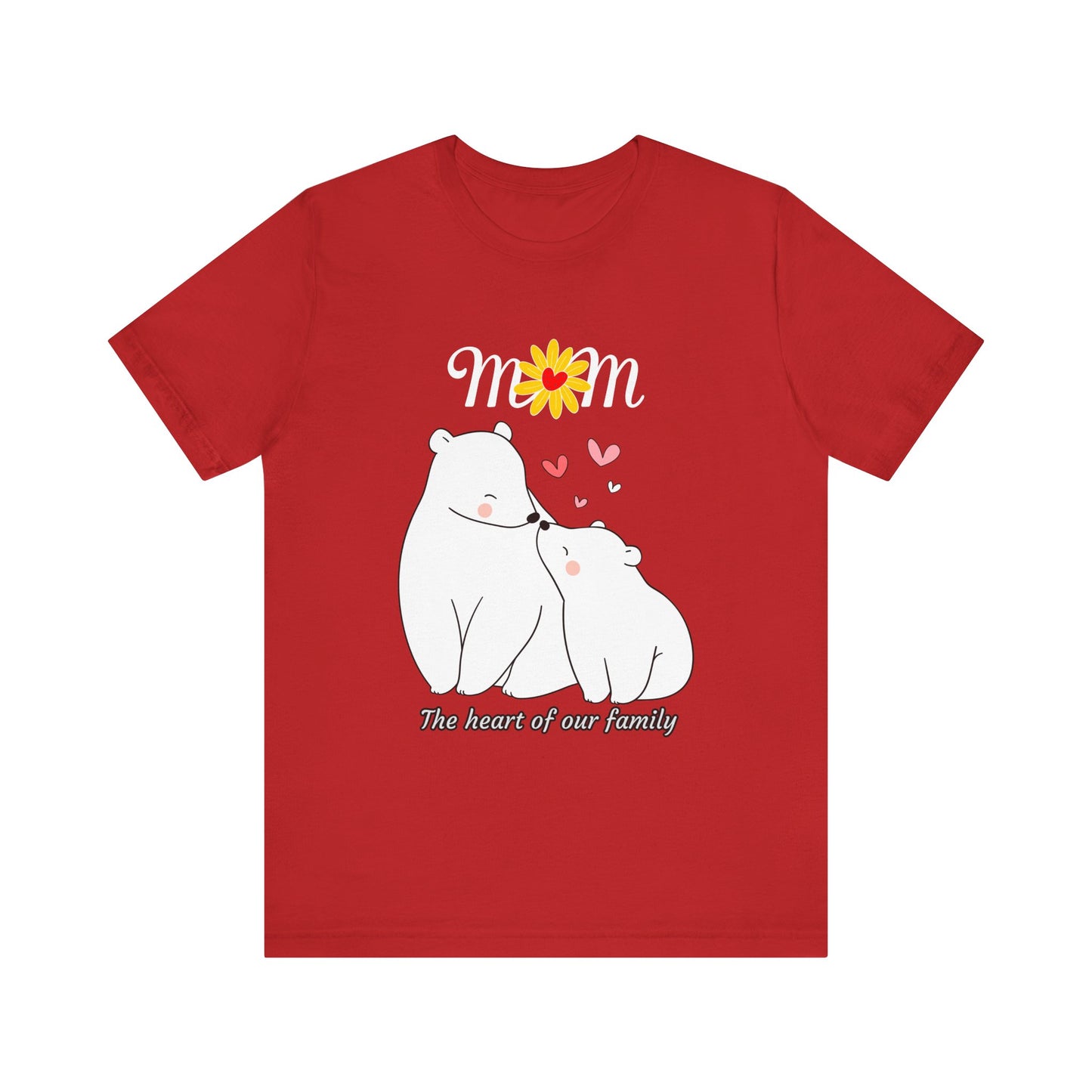 Mom Love Short Sleeve Tee, Cute Mom Shirt, Gift for Mom, Family Tee, Mother's Day Shirt, Mother's Day Gift