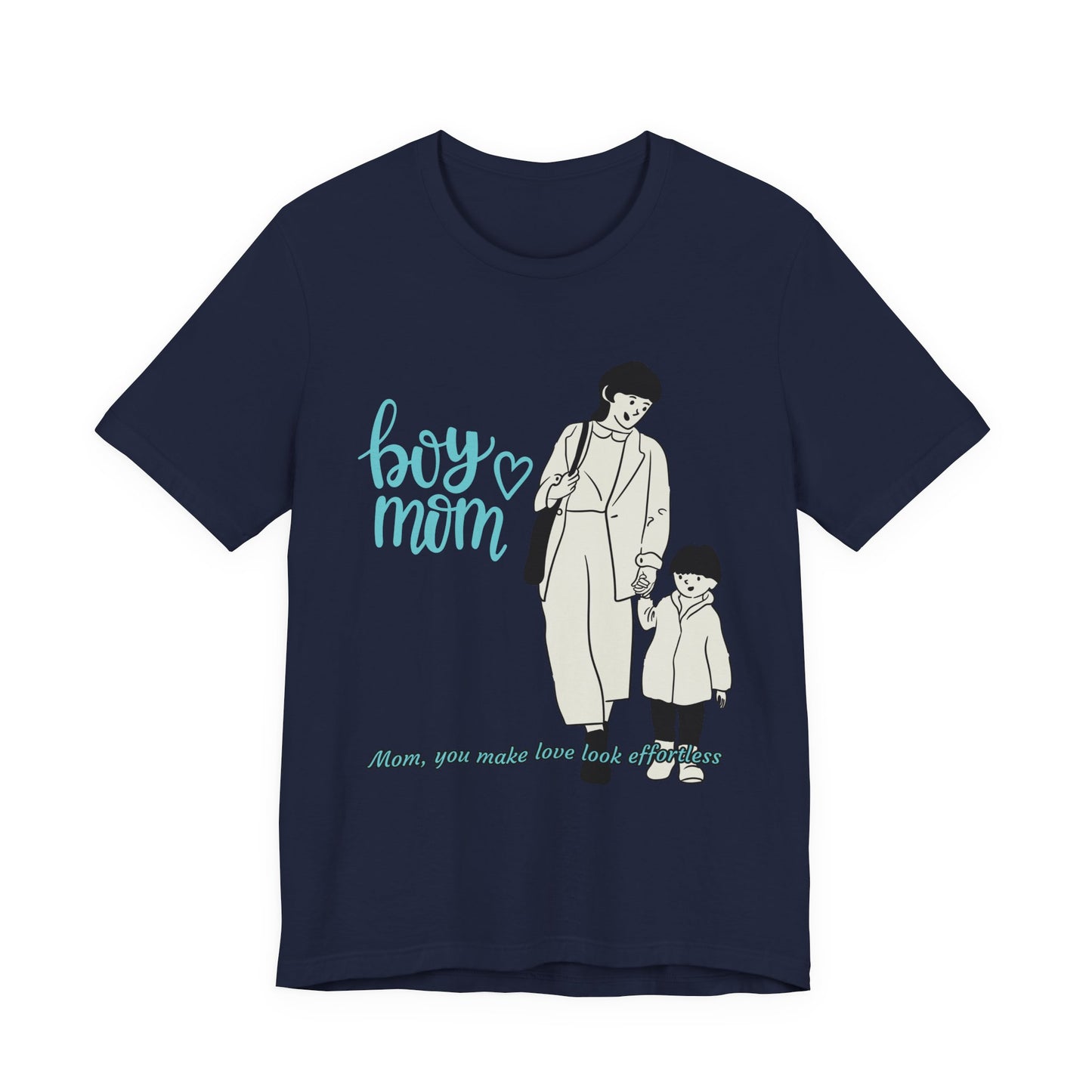 Boy Mom Short Sleeve Tee - Perfect Gifts for Mothers, Cute Family Outfits, Mom's Night Out, Mother's Day Apparel, Casual Everyday Wear