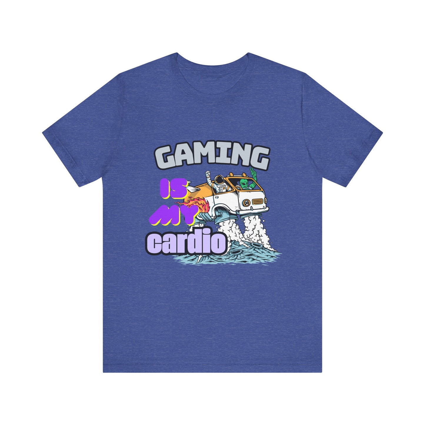 Gaming Is My Cardio Tee, Unisex Graphic T-Shirt for Gamers, Funny Gift for Birthdays, Casual Wear, Unique Gamer Apparel