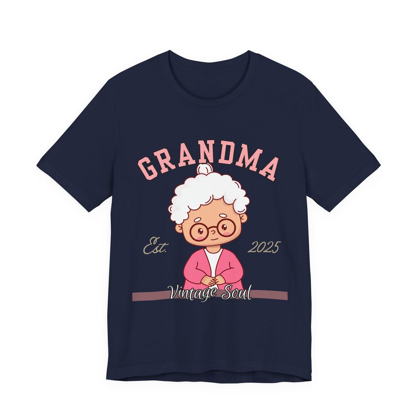 Vintage Grandma Unisex Tee - Perfect for Grandparents Day, Birthday Gift, Family Reunion Shirt, Cute Cartoon Design, Fun Casual Wear