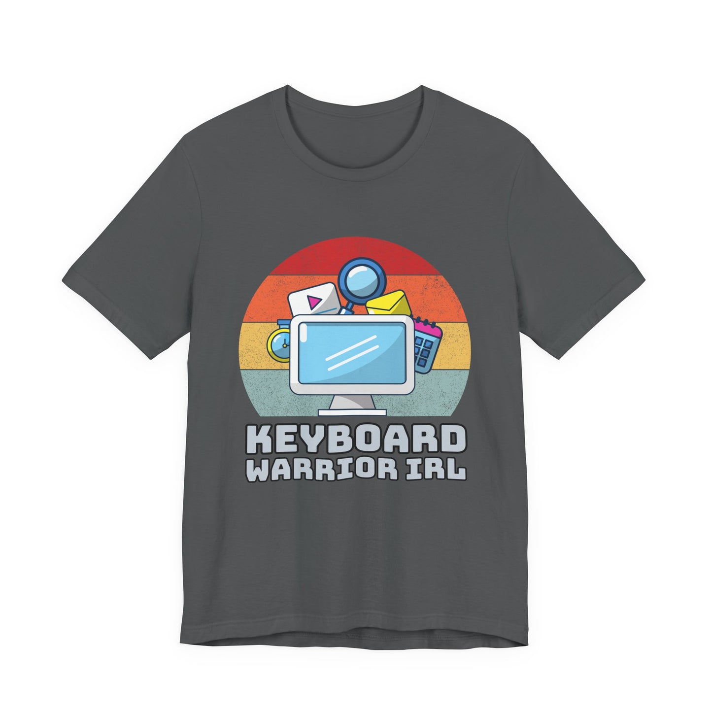 Playful Keyboard Warrior Tee, Gamer Shirt, Geek Fashion, Cute Coding Gift, Unisex Casual Tee, Retro Gaming Apparel