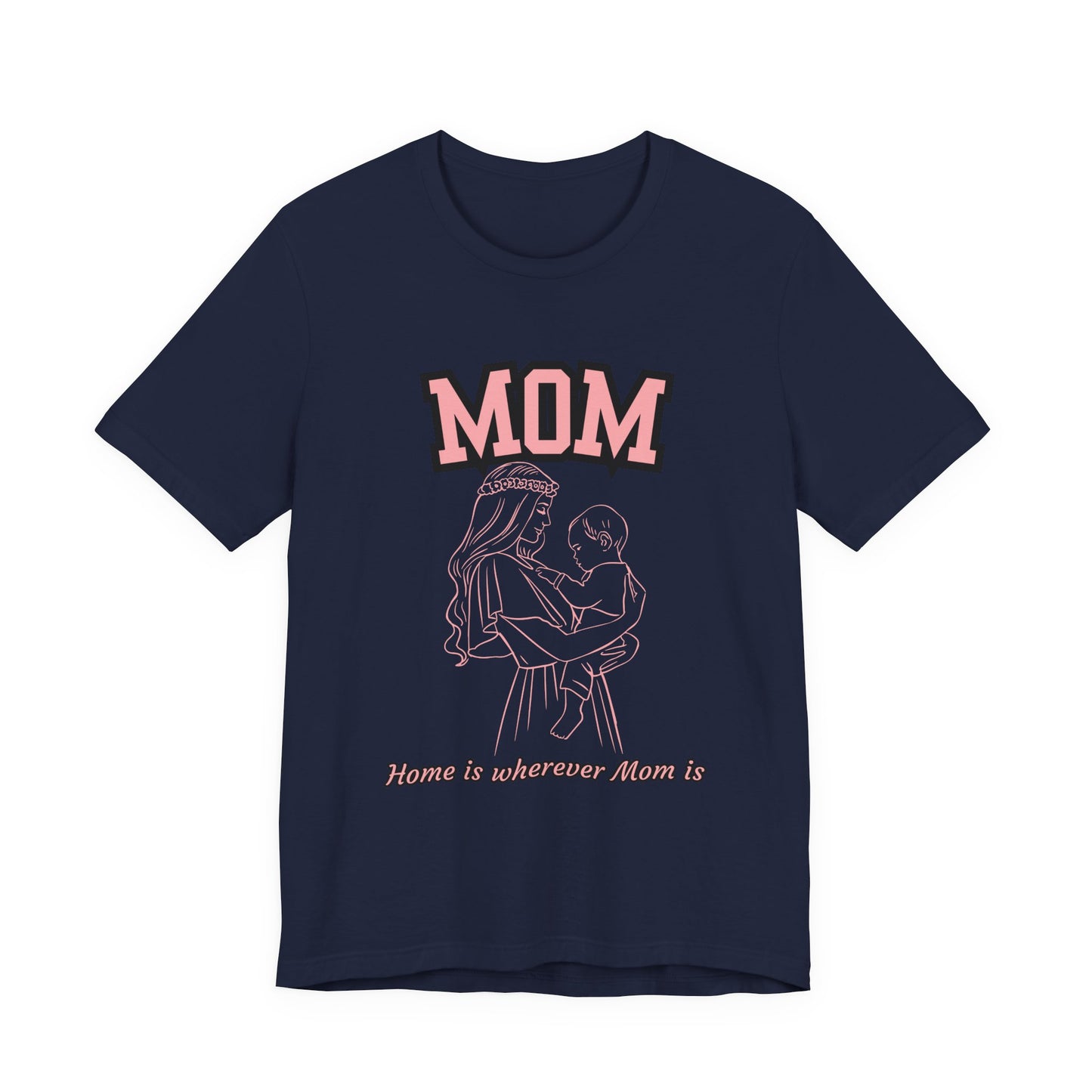 Mom Love Unisex Jersey Tee, Cute Gift for Mom, Mother’s Day Shirt, Casual Family Tee, Soft Cotton Top