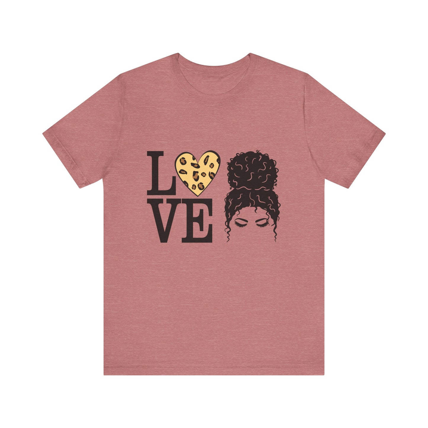 Love Print Girl Tee, Cute Gift for Dates, Casual Everyday Wear, Valentine's Day Top, Unique Fashion Statement for Ladies