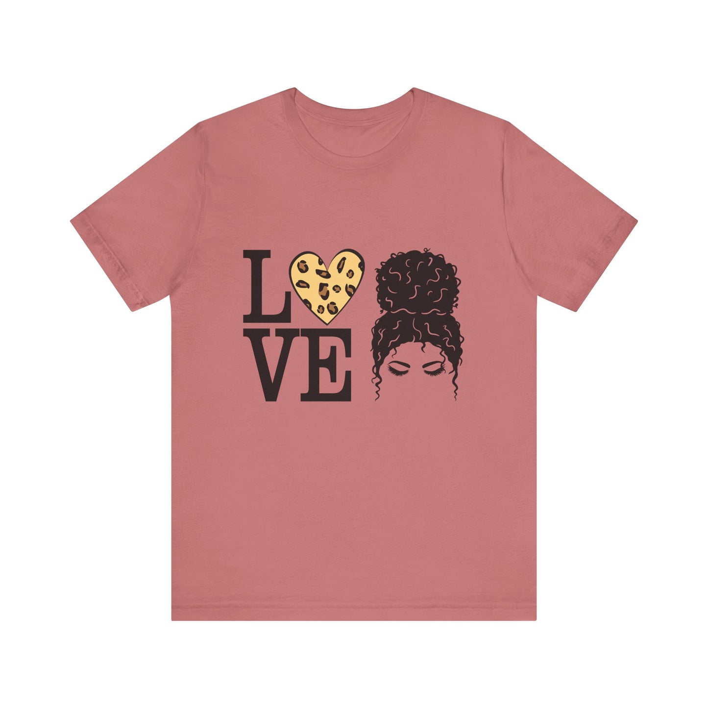Love Print Girl Tee, Cute Gift for Dates, Casual Everyday Wear, Valentine's Day Top, Unique Fashion Statement for Ladies