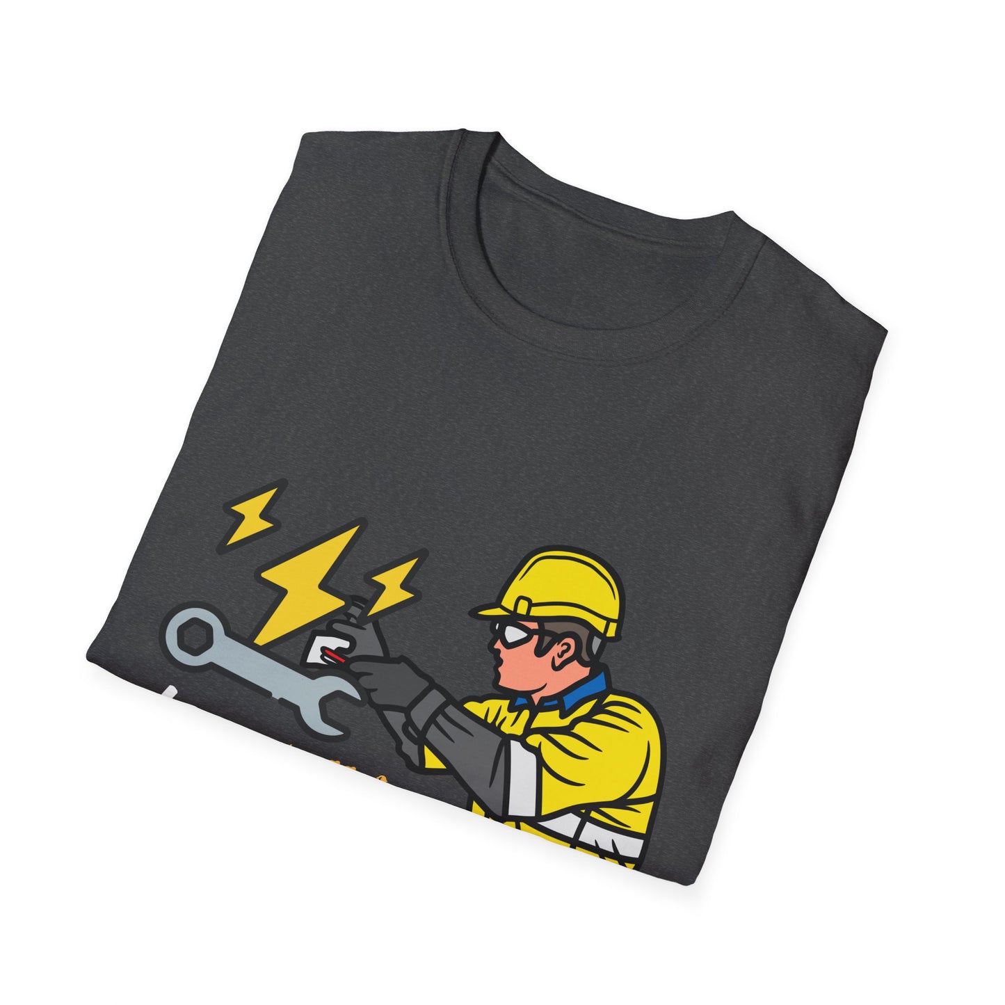 Electrician Humor T-Shirt, Funny Work Shirt, Gift for Electricians, Casual Tee, Unique Graphic Tee, Funny Labor Day Gift, Dad Gift