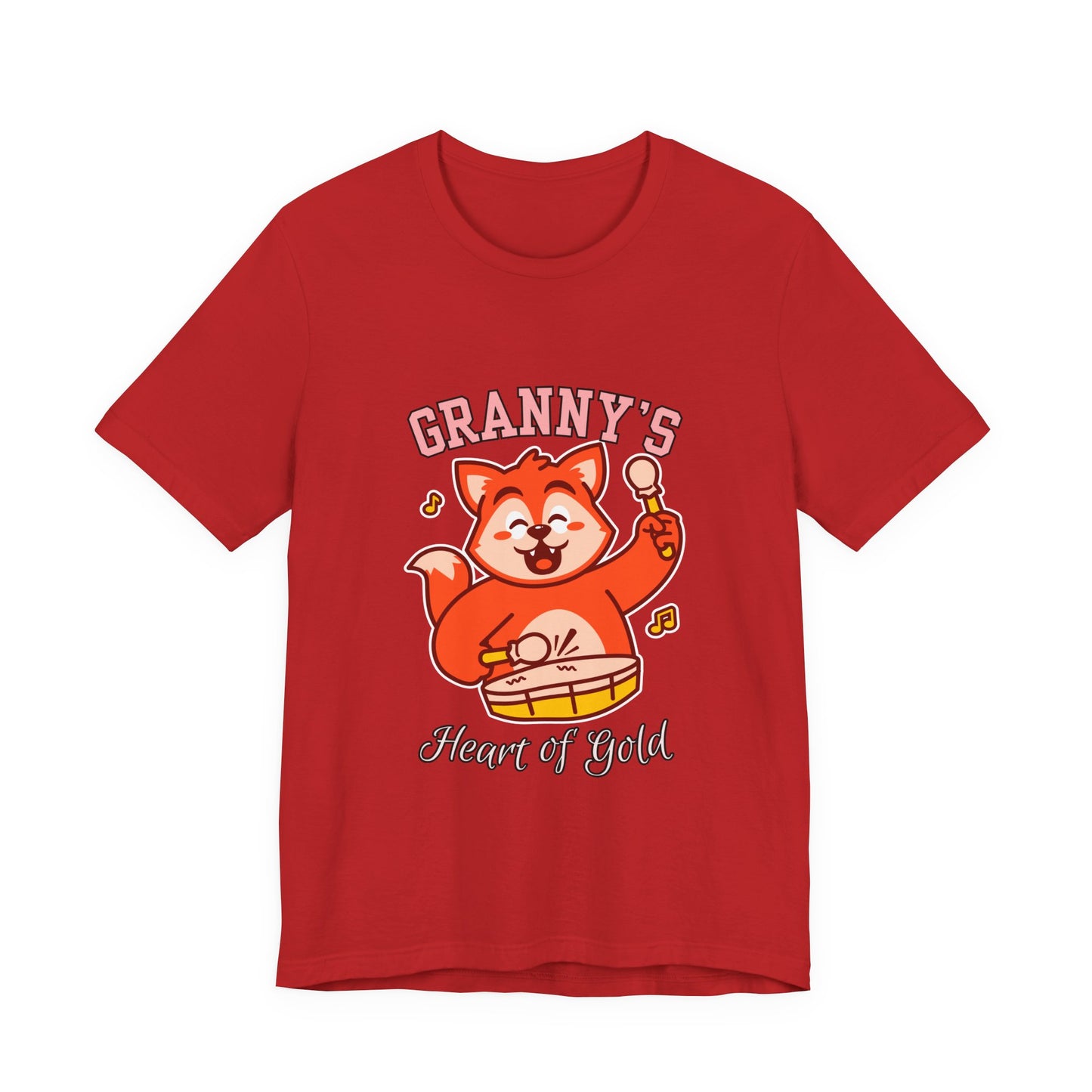 Granny's Heart of Gold Tee, Cute Graphic T-Shirt, Gift for Grandma, Casual Wear, Family Celebration Shirt