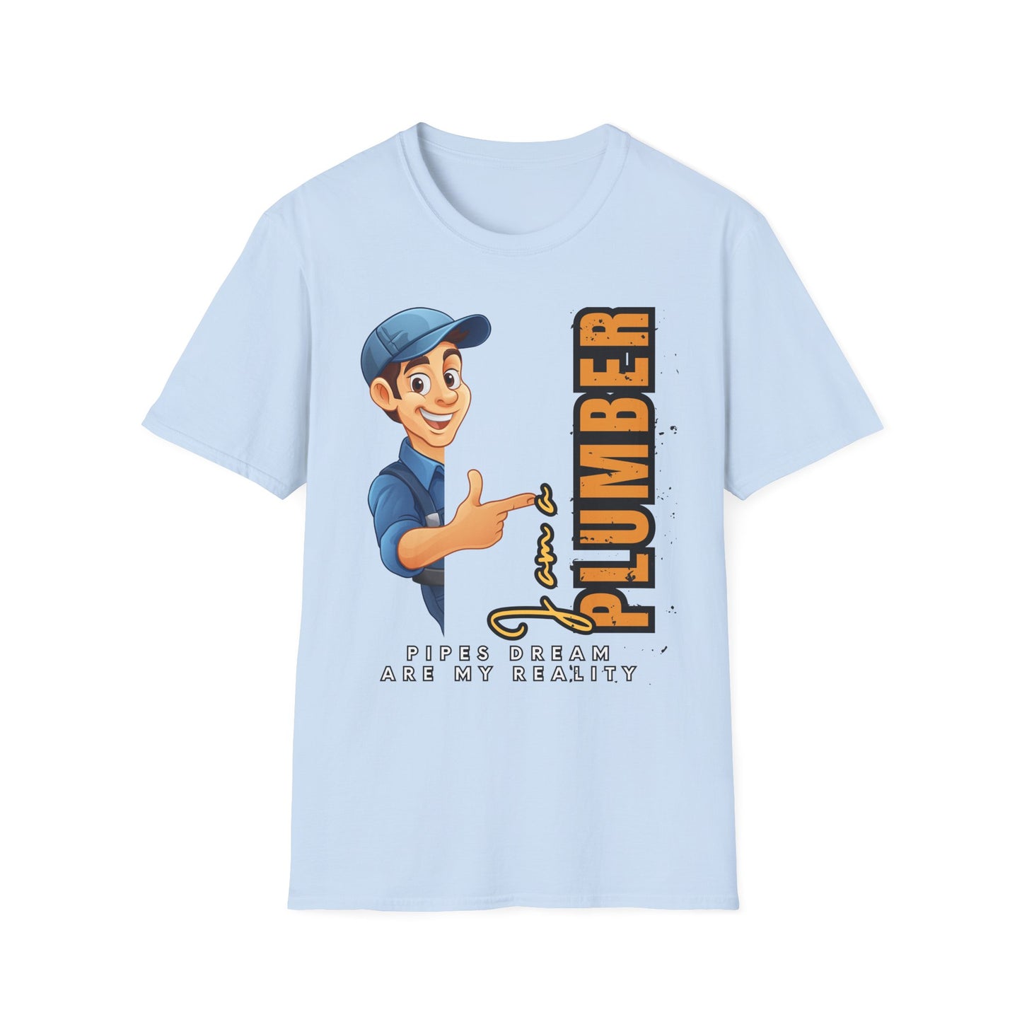 Plumber RealityT-Shirt, Funny Plumbing Tee, Gift for Plumbers, Casual Work Shirt, Father's Day Gift, Home Repair Humor