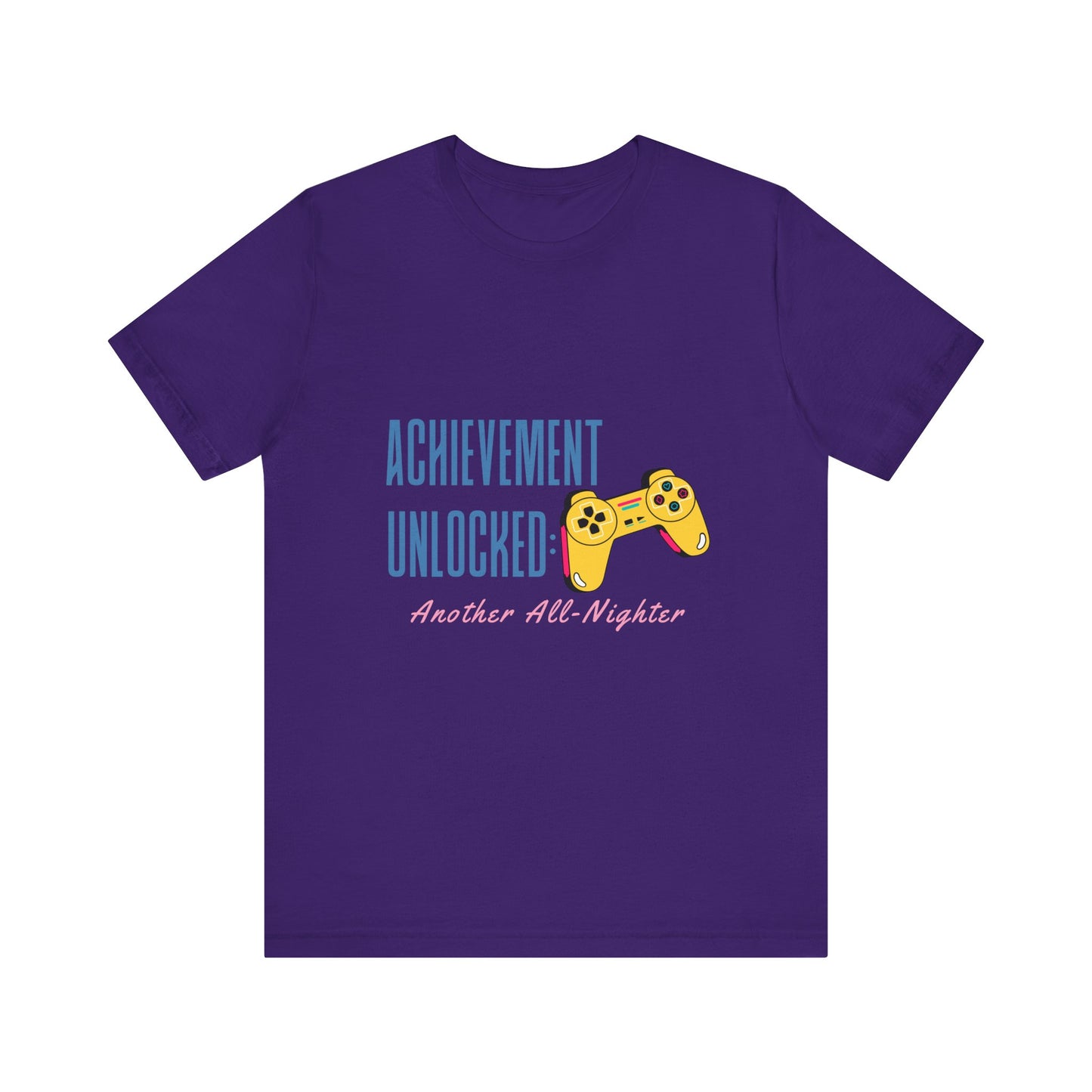 Achievement Unlocked Gamer Tee, Unisex Jersey T-Shirt for Gamers, Perfect for Gaming Nights, Birthday Gift, Casual Wear