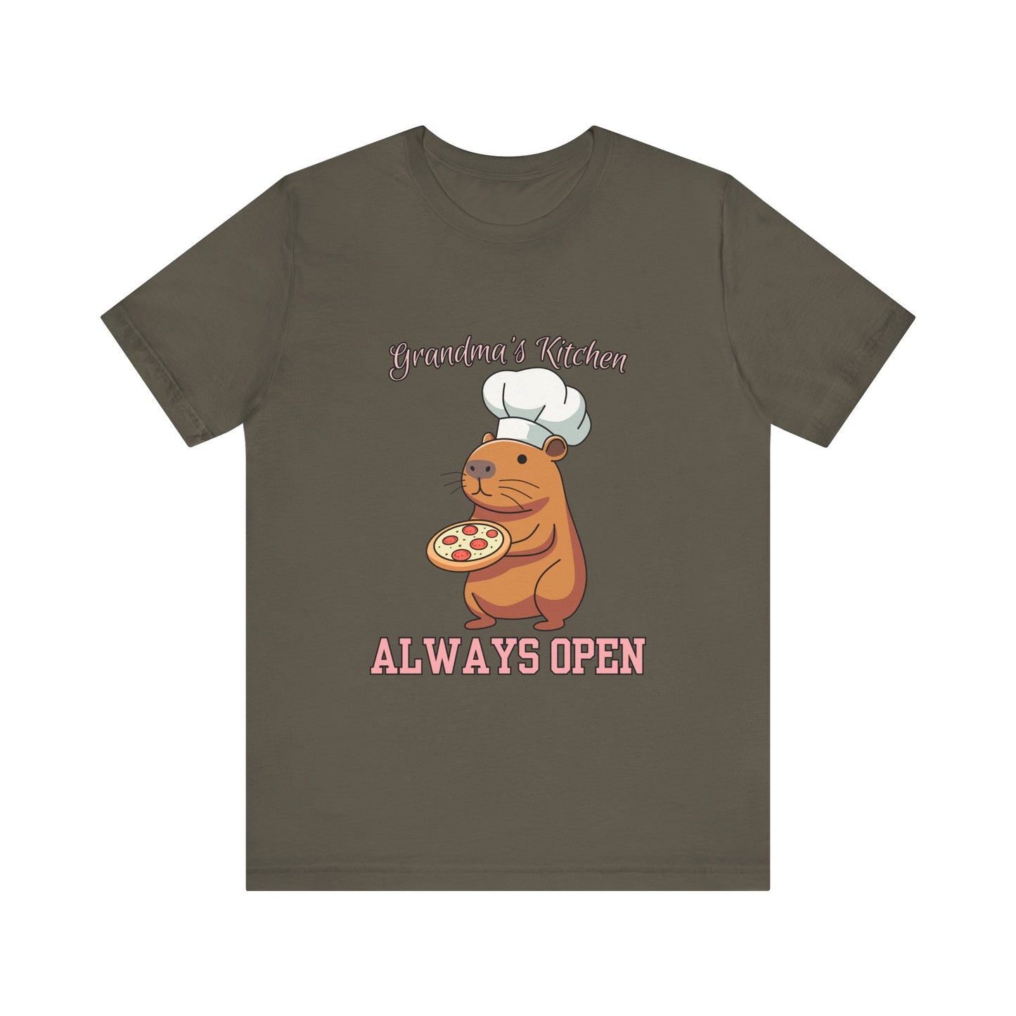 Grandma's Kitchen Unisex Tee | Cute Chef Shirt | Ideal Gift for Food Lovers, Family Gatherings, Birthdays, Home Cooks, Casual Wear