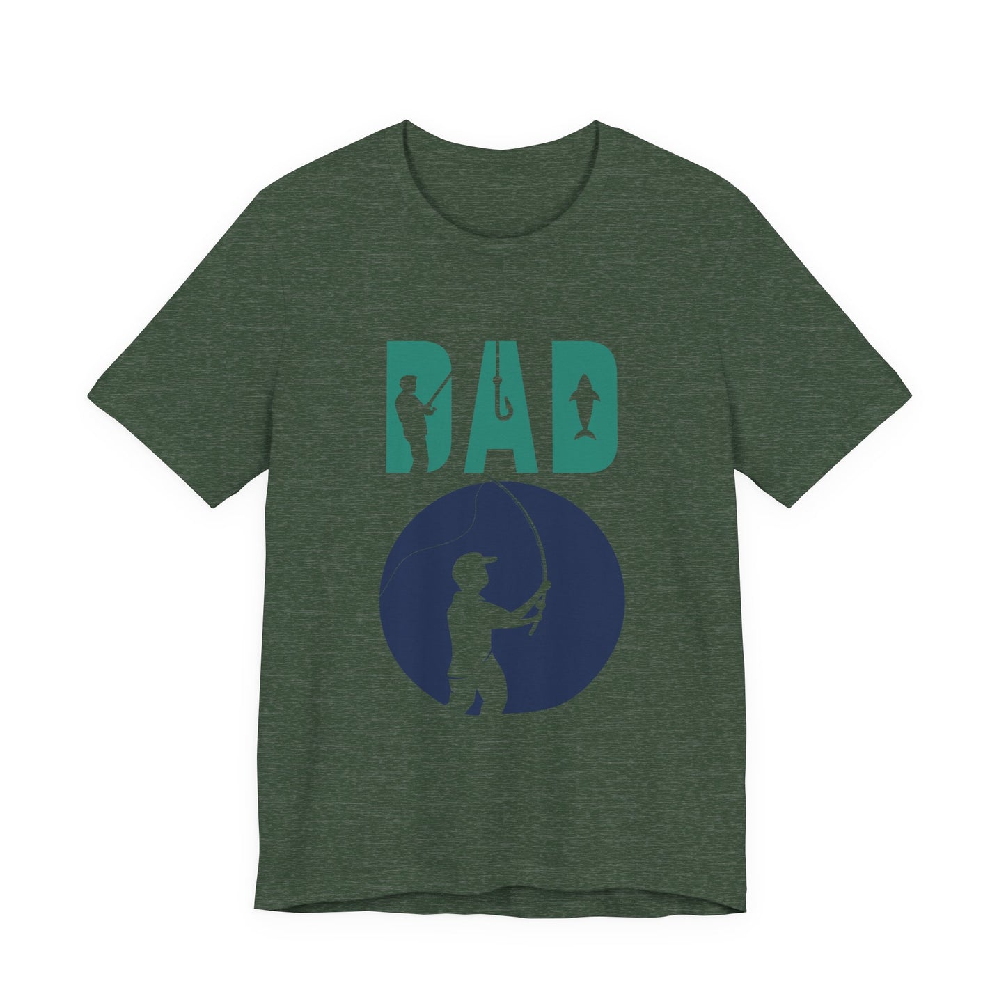 Fishing Dad Tee - Unisex Jersey Short Sleeve T-Shirt for Father's Day, Fishing Lover Gift, Dad's Birthday, Casual Wear, Gift for Him
