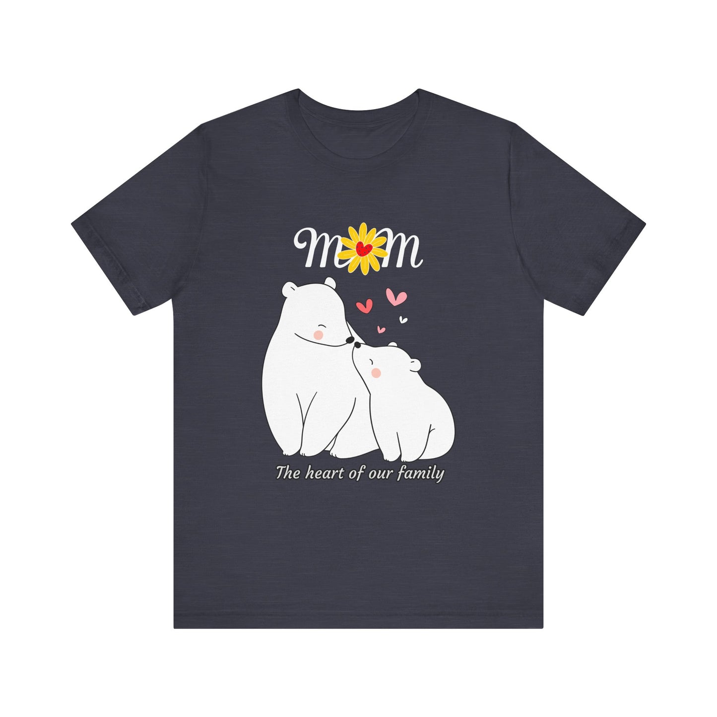 Mom Love Short Sleeve Tee, Cute Mom Shirt, Gift for Mom, Family Tee, Mother's Day Shirt, Mother's Day Gift