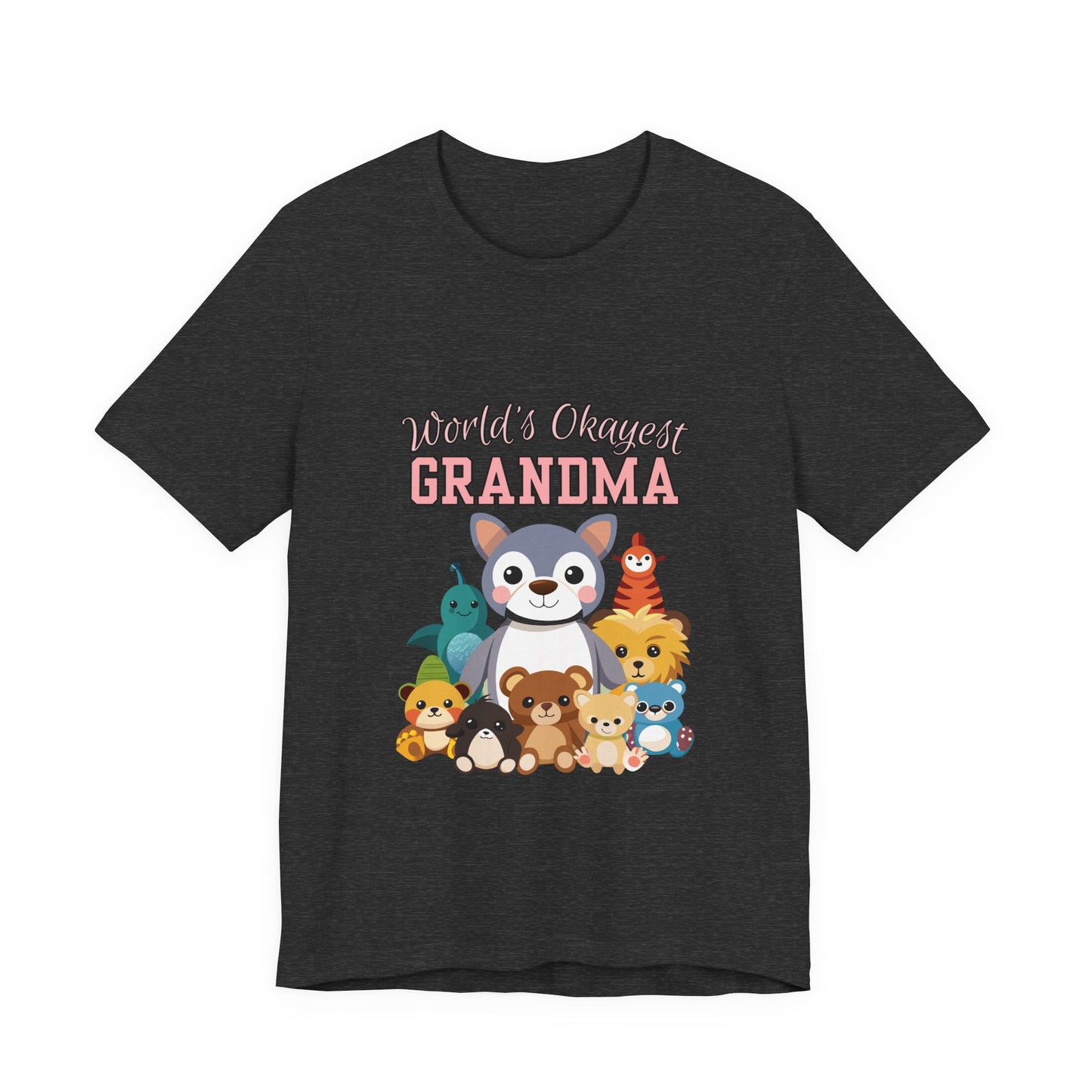 World's Okayest Grandma Tee, Cute Grandma Shirt, Animal Lover Gift, Funny Gift for Grandparents, Mother's Day Gift