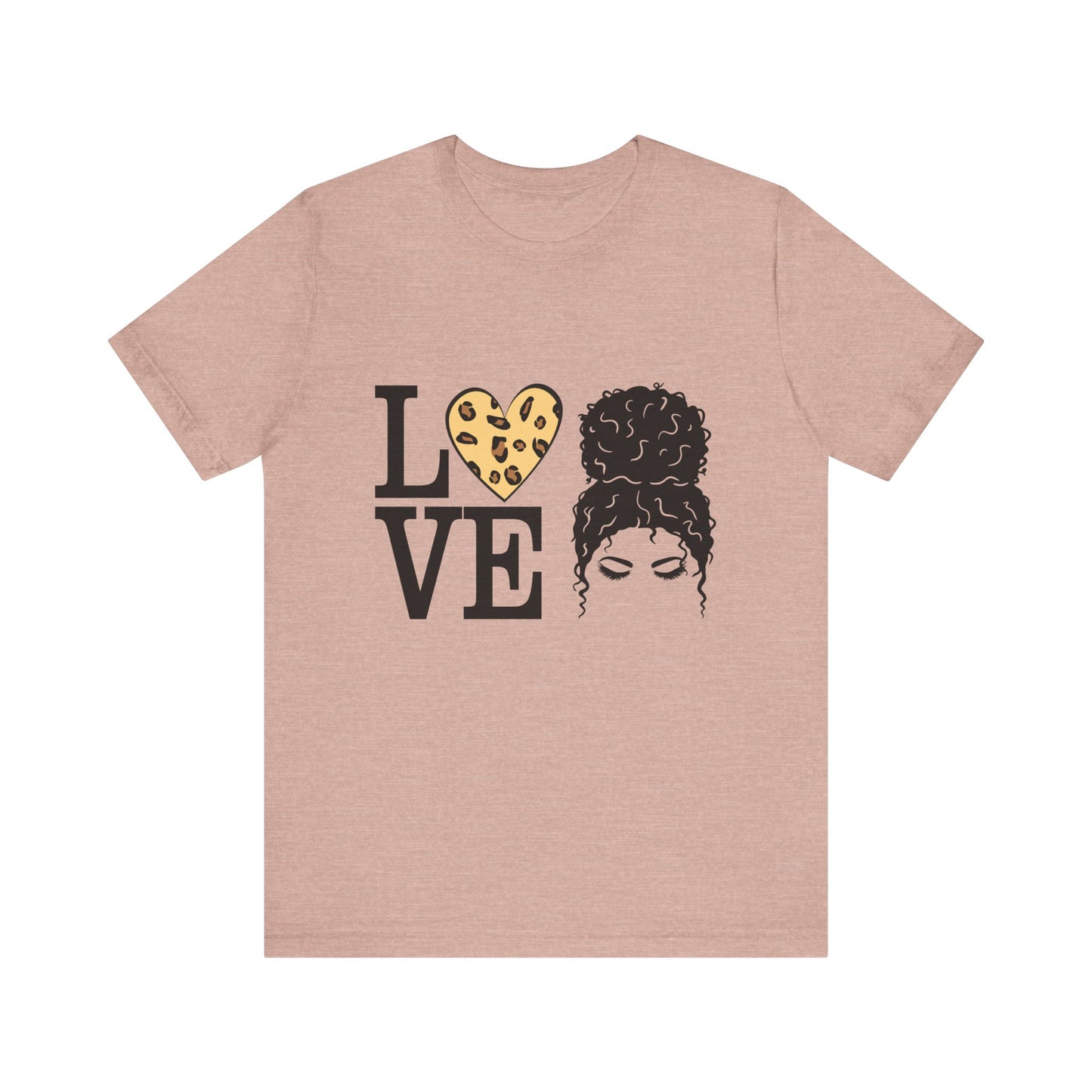 Love Print Girl Tee, Cute Gift for Dates, Casual Everyday Wear, Valentine's Day Top, Unique Fashion Statement for Ladies
