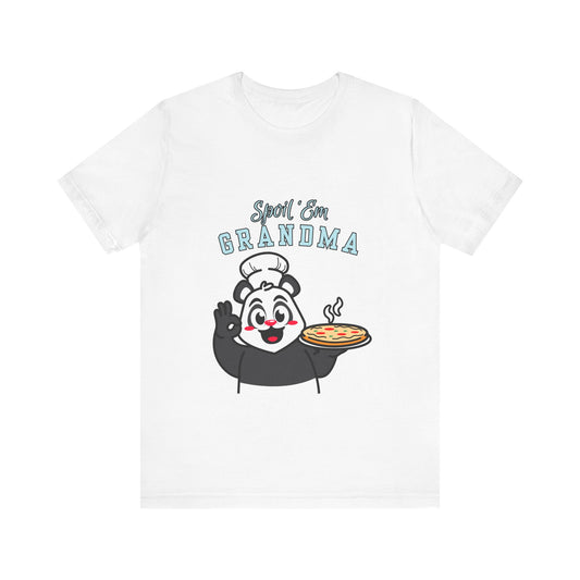 Cute Grandma Cooking Tee, Fun Family Gift, Unisex T-Shirt, Cute Chef Panda Design, Birthday, Mother's Day, Casual Wear