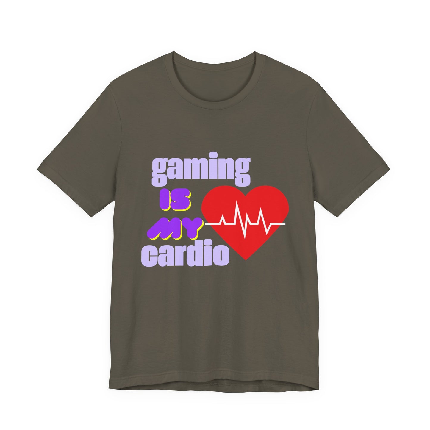 Gaming Is My Cardio Tee, Unisex T-Shirt, Gamer Shirt, Casual Wear, Perfect Gift for Gamers, Fun Graphic Tee