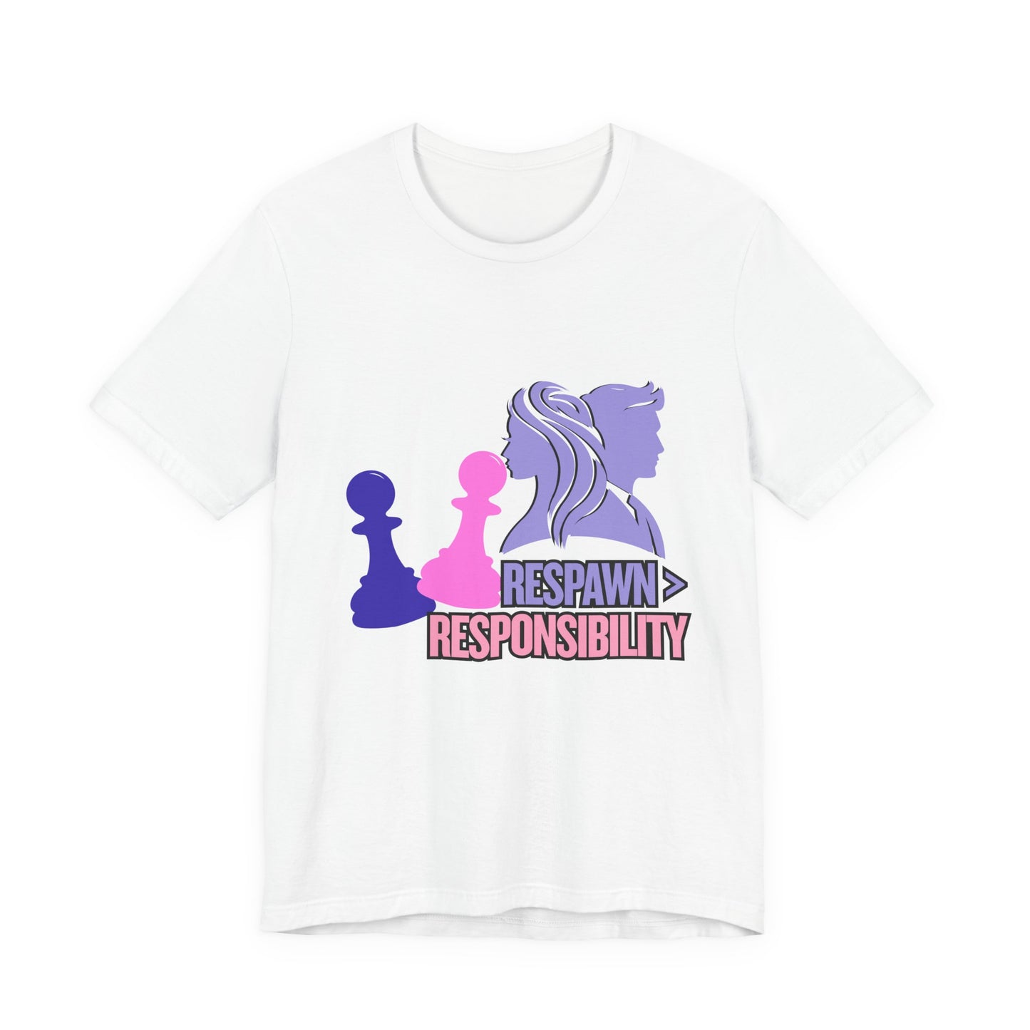 Chess Inspired Graphic Tee, Gamer Shirt, Motivational Quote Top, Casual Wear, Unique Gift for Gamers, Fun Tournament Attire