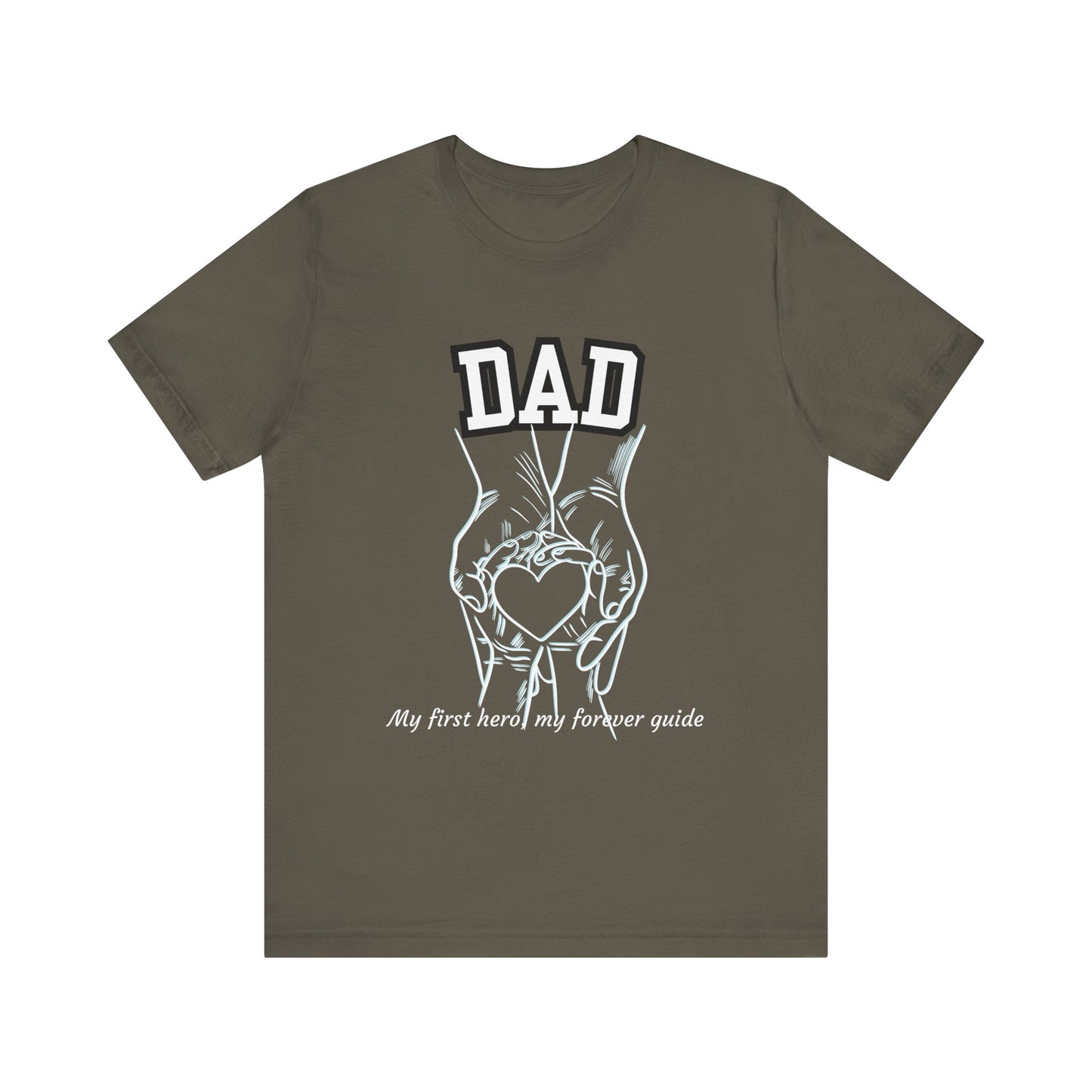 Heartfelt Dad's Love Tee, Gift for Dad, Unisex Tee with Heart Design, Birthday Gift, Casual Wear
