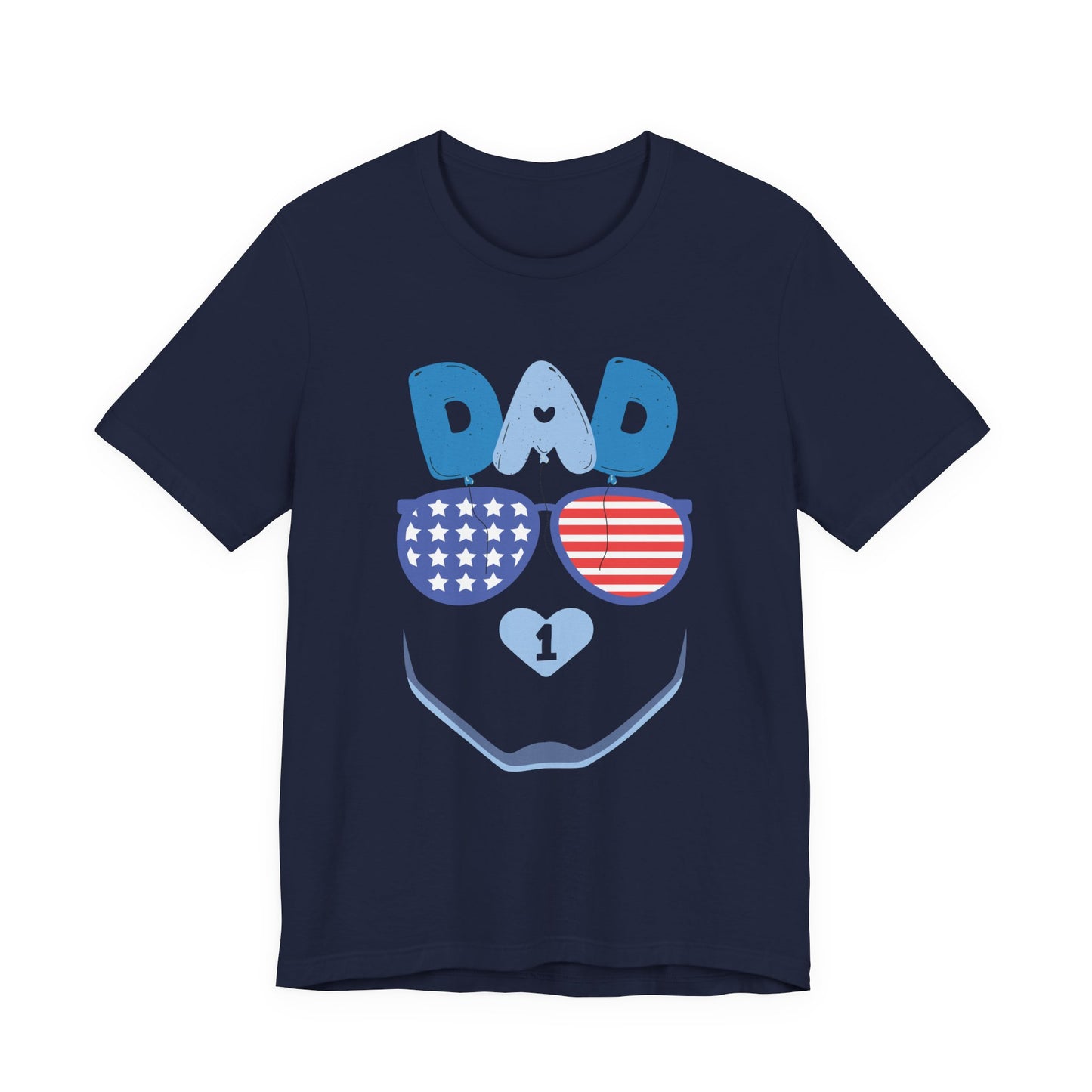 Patriotic Dad Tee, Father's Day Gift, USA Pride Shirt, Unisex Graphic T-Shirt, Summer Casual Wear