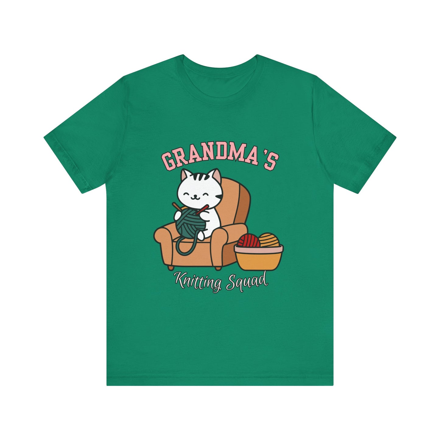 Grandma's Knitting Squad Tee - Comfy T-Shirt for Craft Lovers, Gift for Granny, Yarn Enthusiast, Knitting Club, Cozy Apparel
