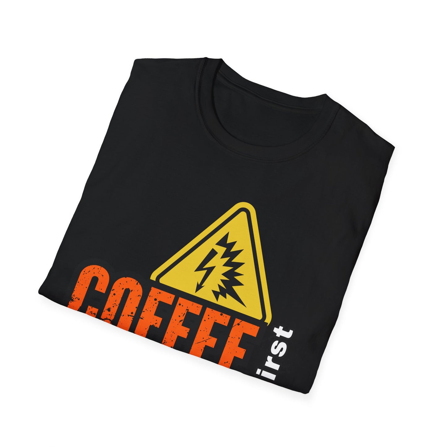 Coffee First Circuits Second Unisex T-Shirt, Funny Gift for Engineers, Electrician Tee, Tech Lover Apparel, Casual Wear, Birthday Gift