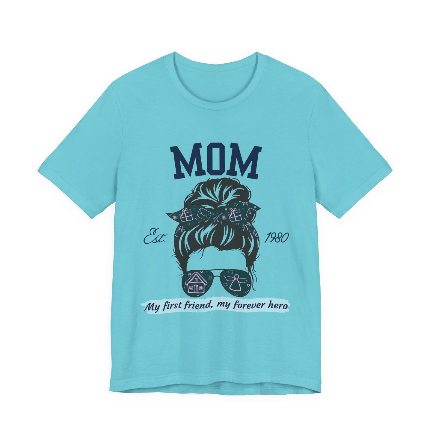 Mom Life Unisex Tee - Est. 1980, Gift for New Moms, Birthday Gift, Casual Wear, Mother's Day Shirt, Trendy Graphic T-Shirt