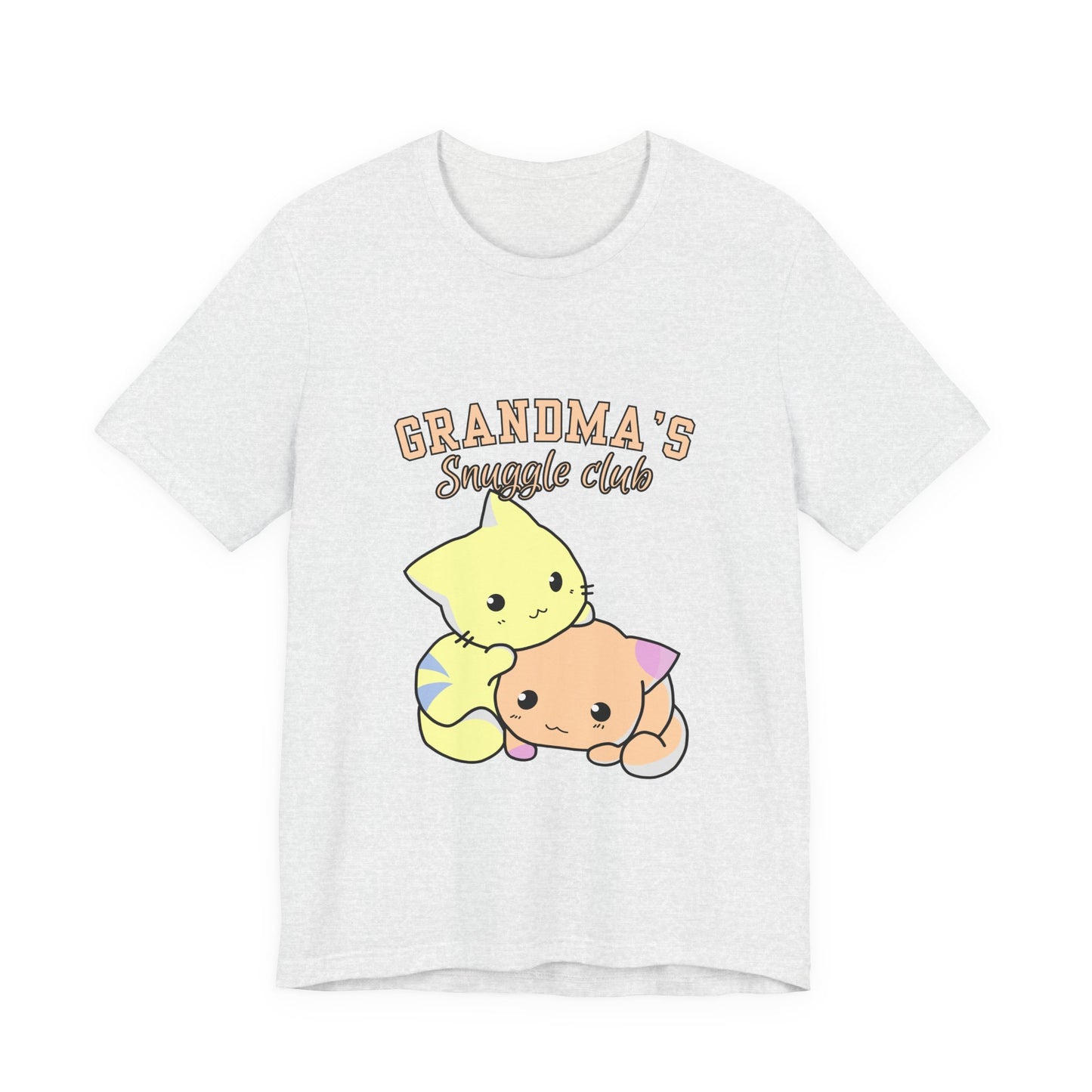 Grandma's Snuggle Club Tee, Cozy Gift for Grandma, Cute Cat Graphic Shirt, Family Gathering Outfit, Birthday Gift for Grandma