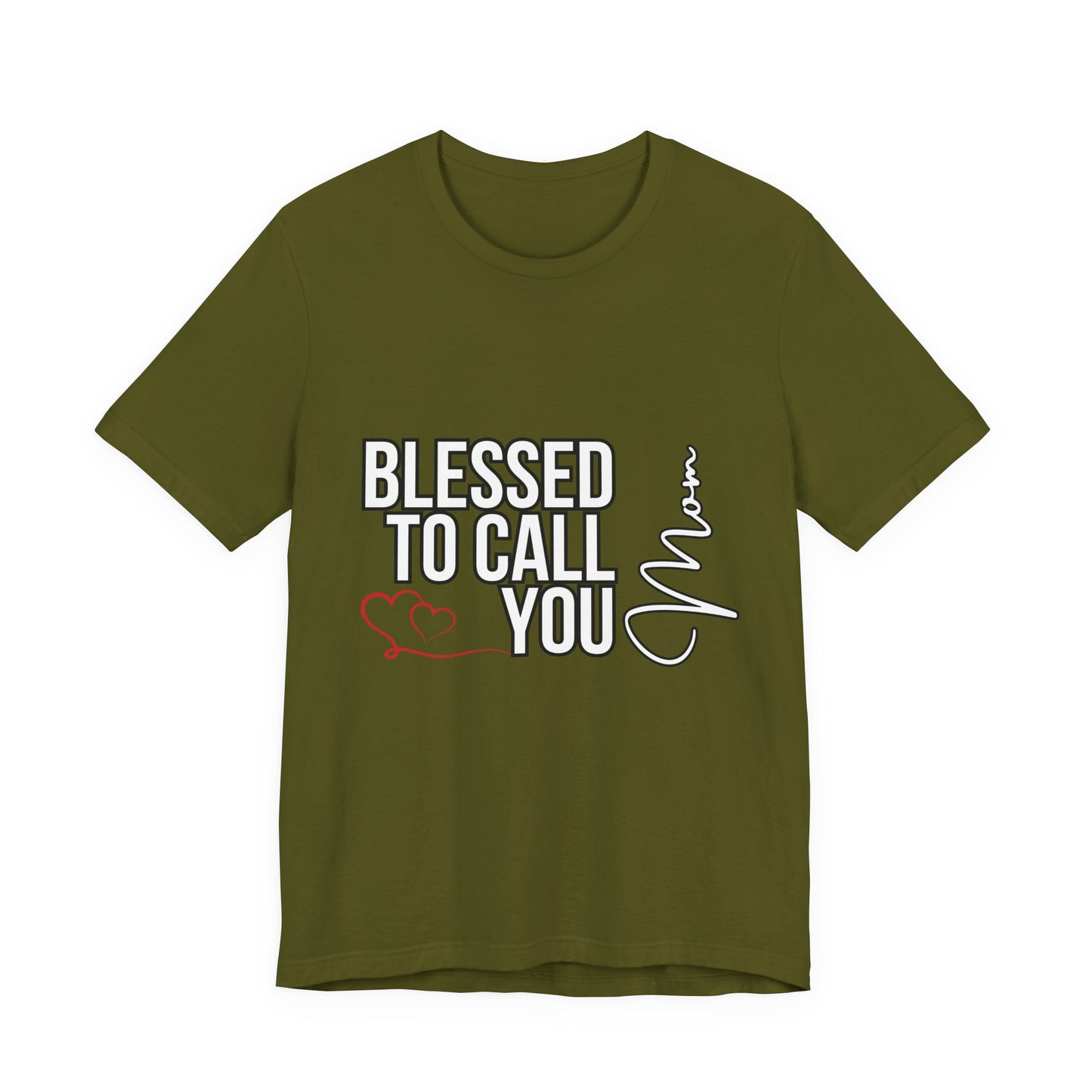 Blessed to Call You Mom Unisex Tee, Family Gift, Comfort T-Shirt, Everyday Wear, Celebratory Apparel