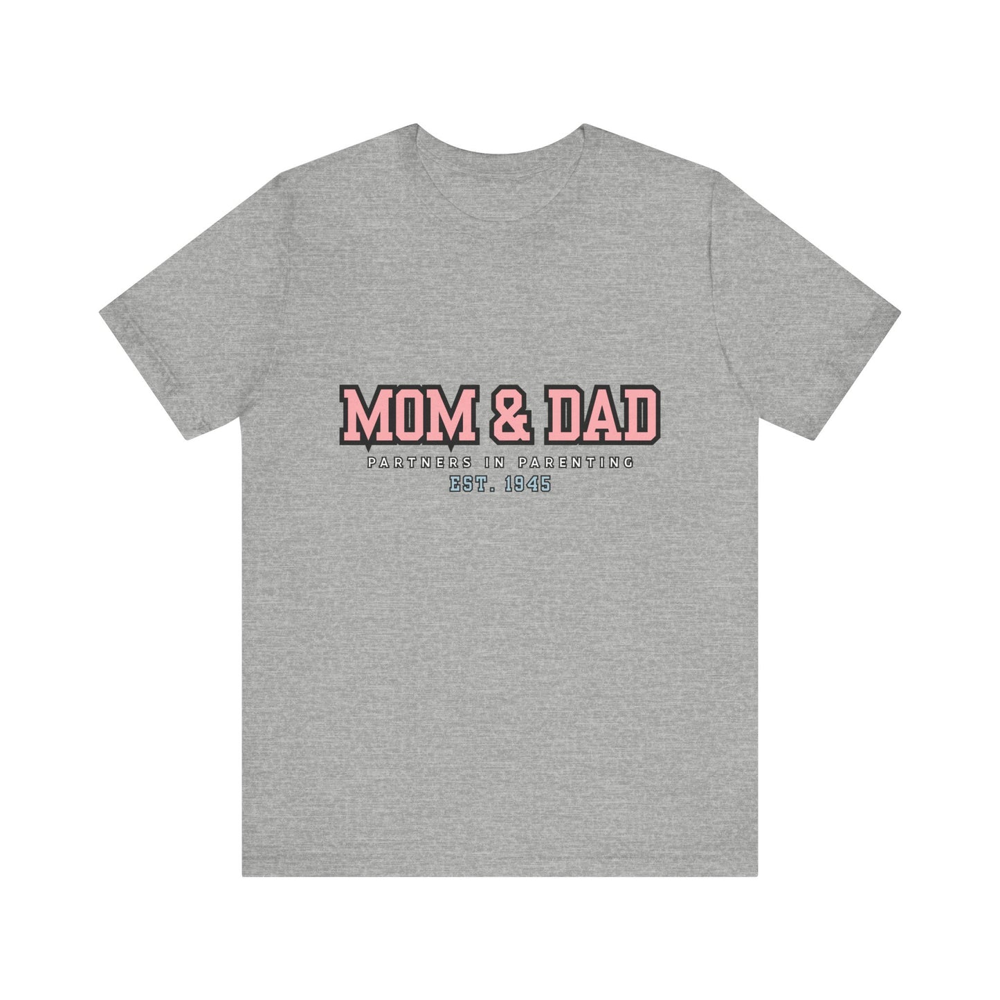 Mom & Dad Partner in Parenting Tee, Family Matching Tee, Parent T-Shirt, Gift for New Parents, Cute Family Shirt, Unisex Graphic Tee