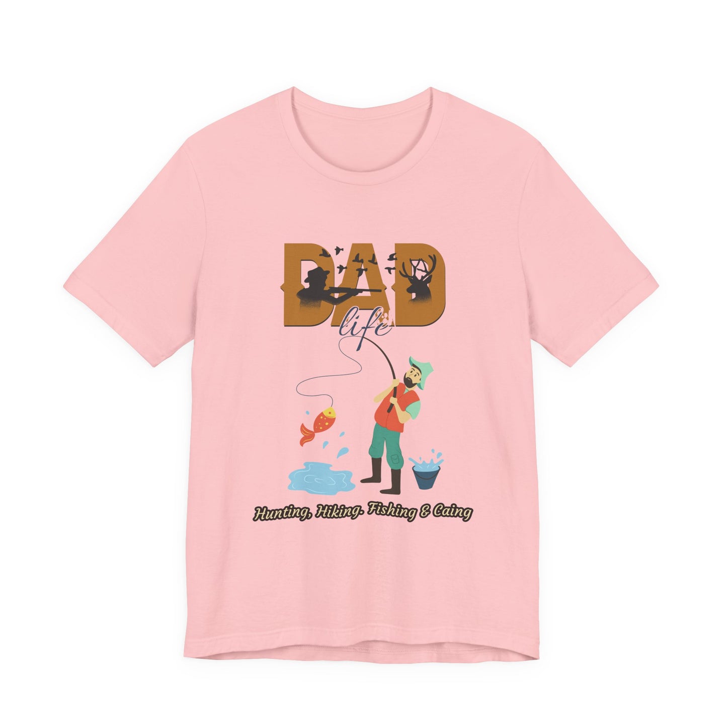 Dad Life Fishing Tee, Perfect for Fathers Day, Outdoor Adventures, Casual Wear, Gift for Dads, Fishing Enthusiasts